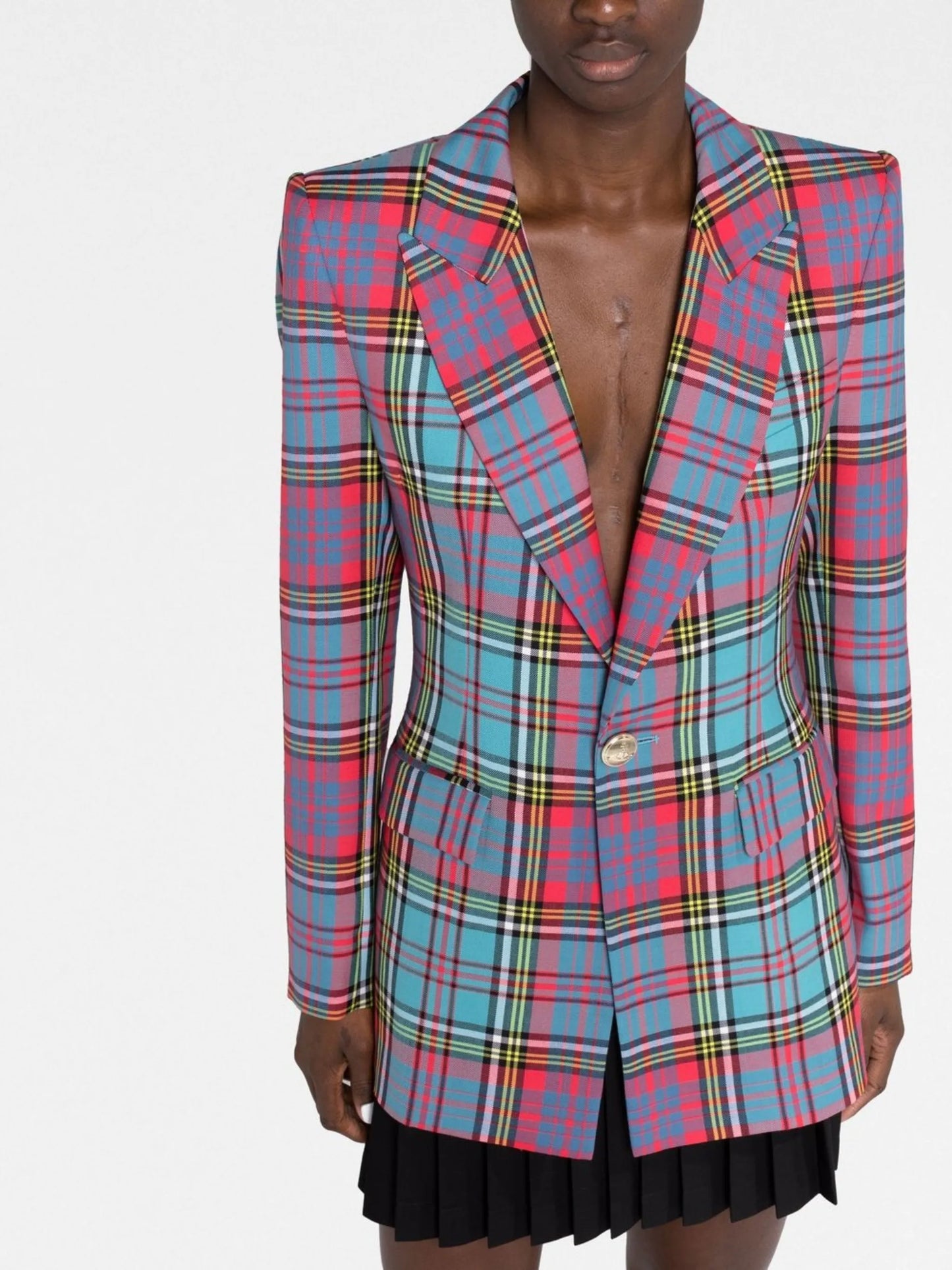 Lelio checked blazer