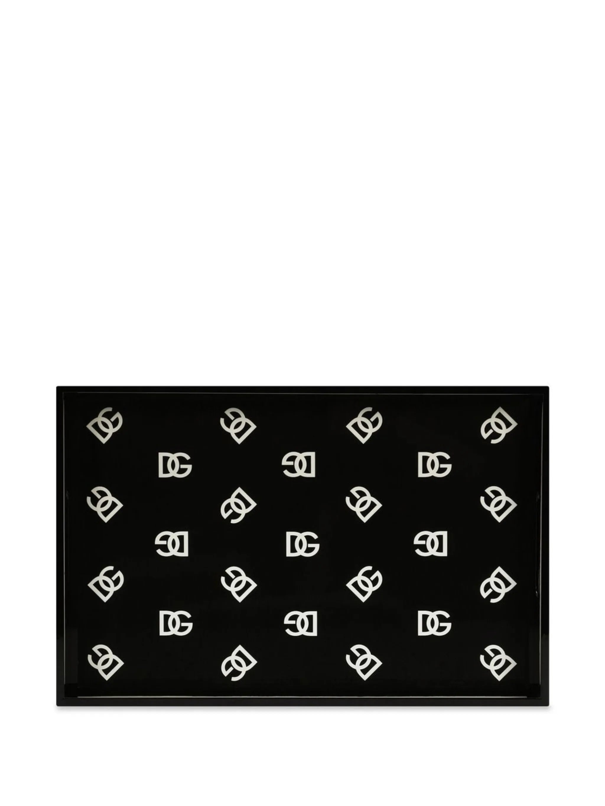 DG logo-print wood tray