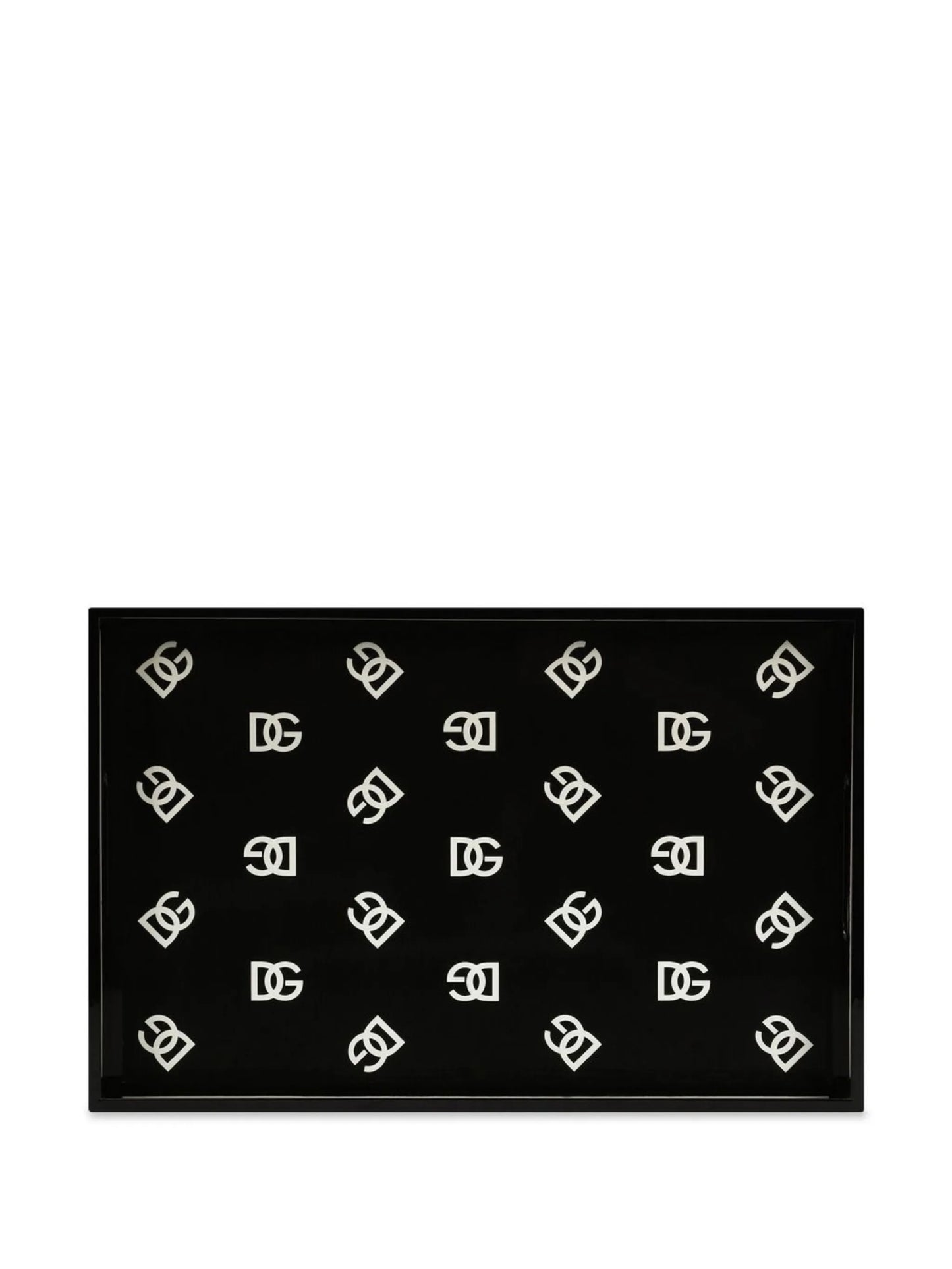 DG logo-print wood tray