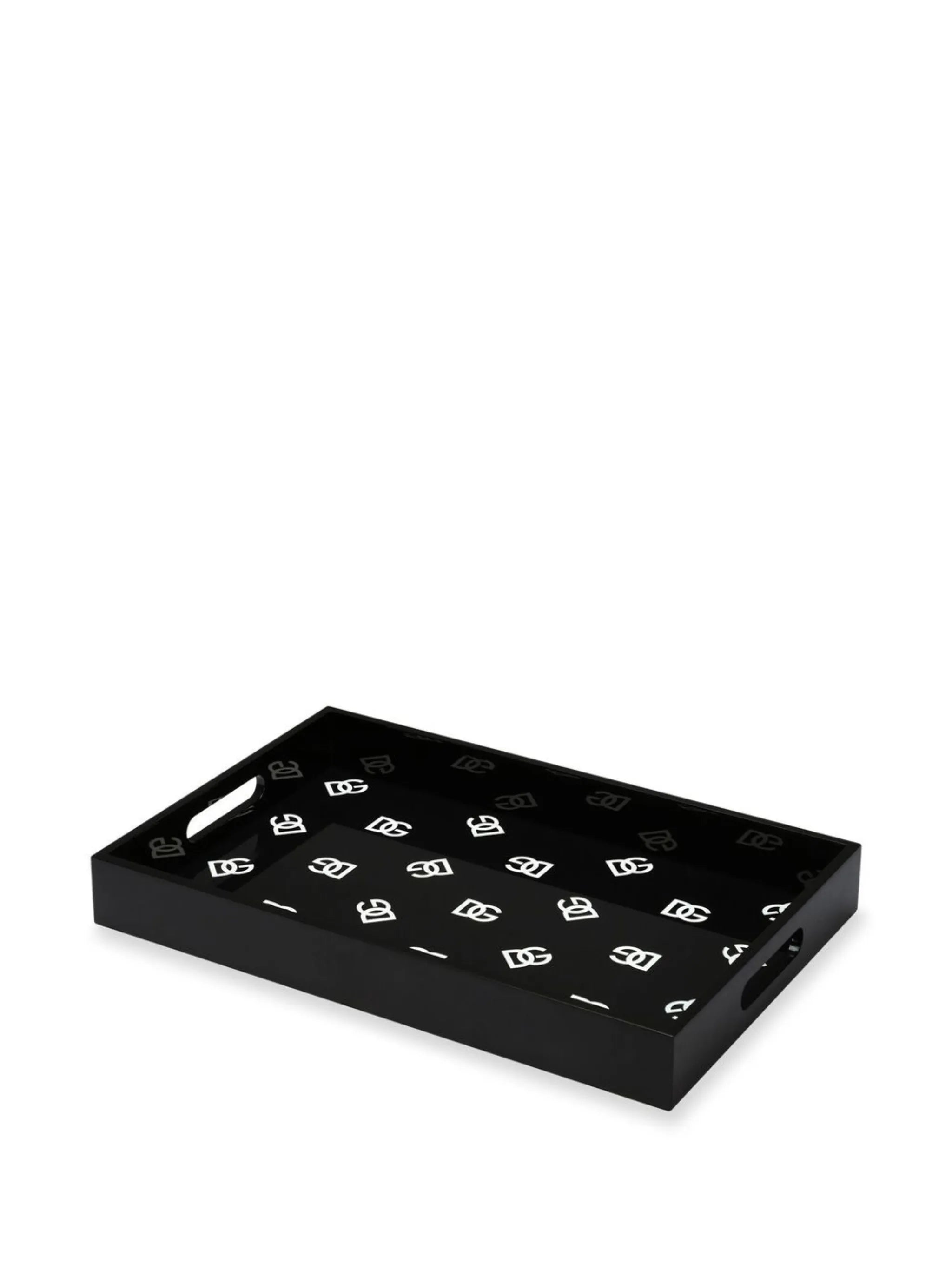 DG logo-print wood tray