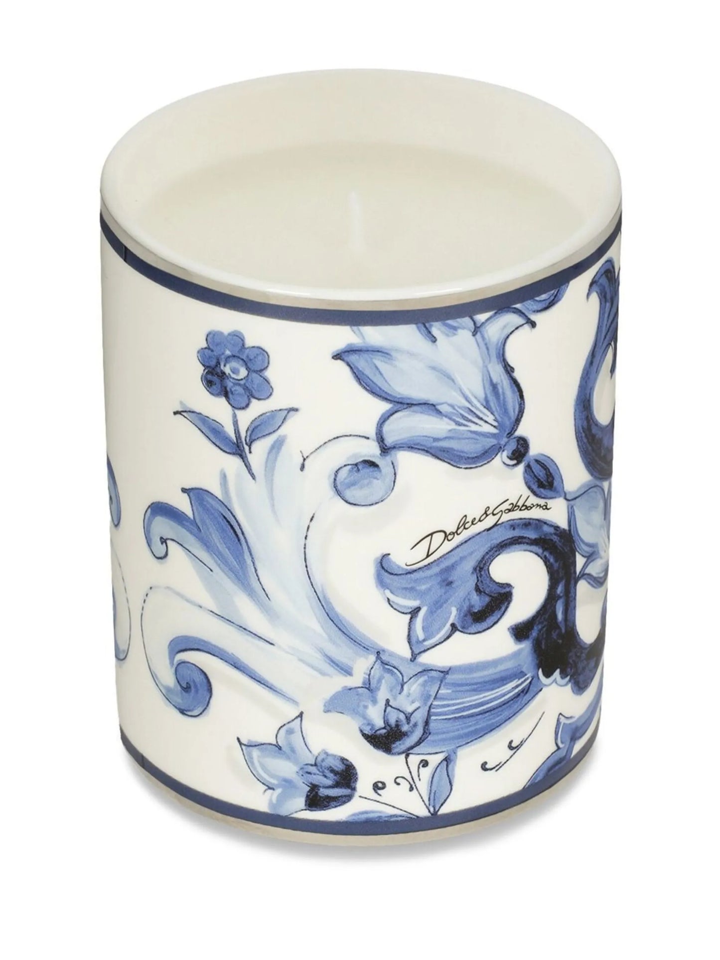 abstract-print scented candle