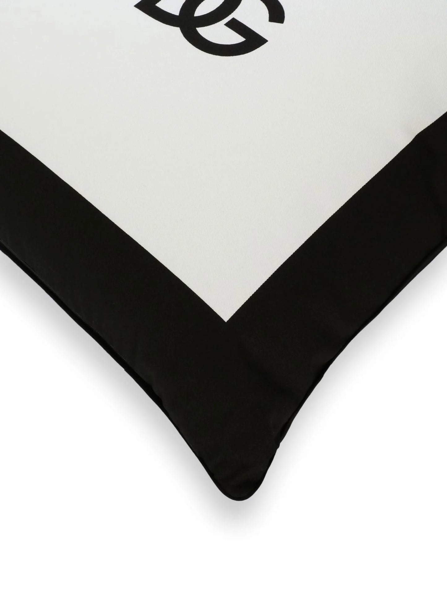 logo-print cotton cushion