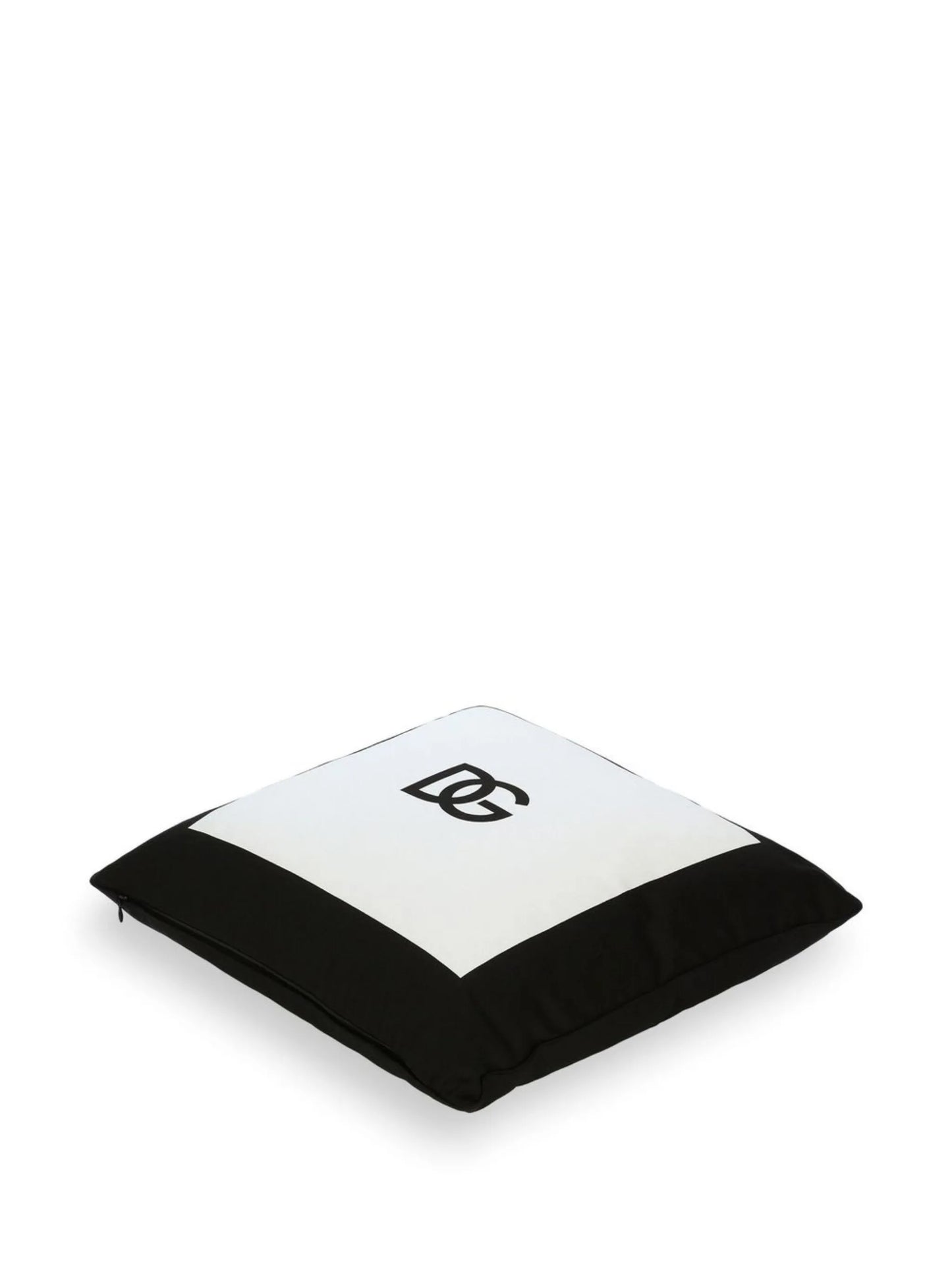 logo-print cotton cushion