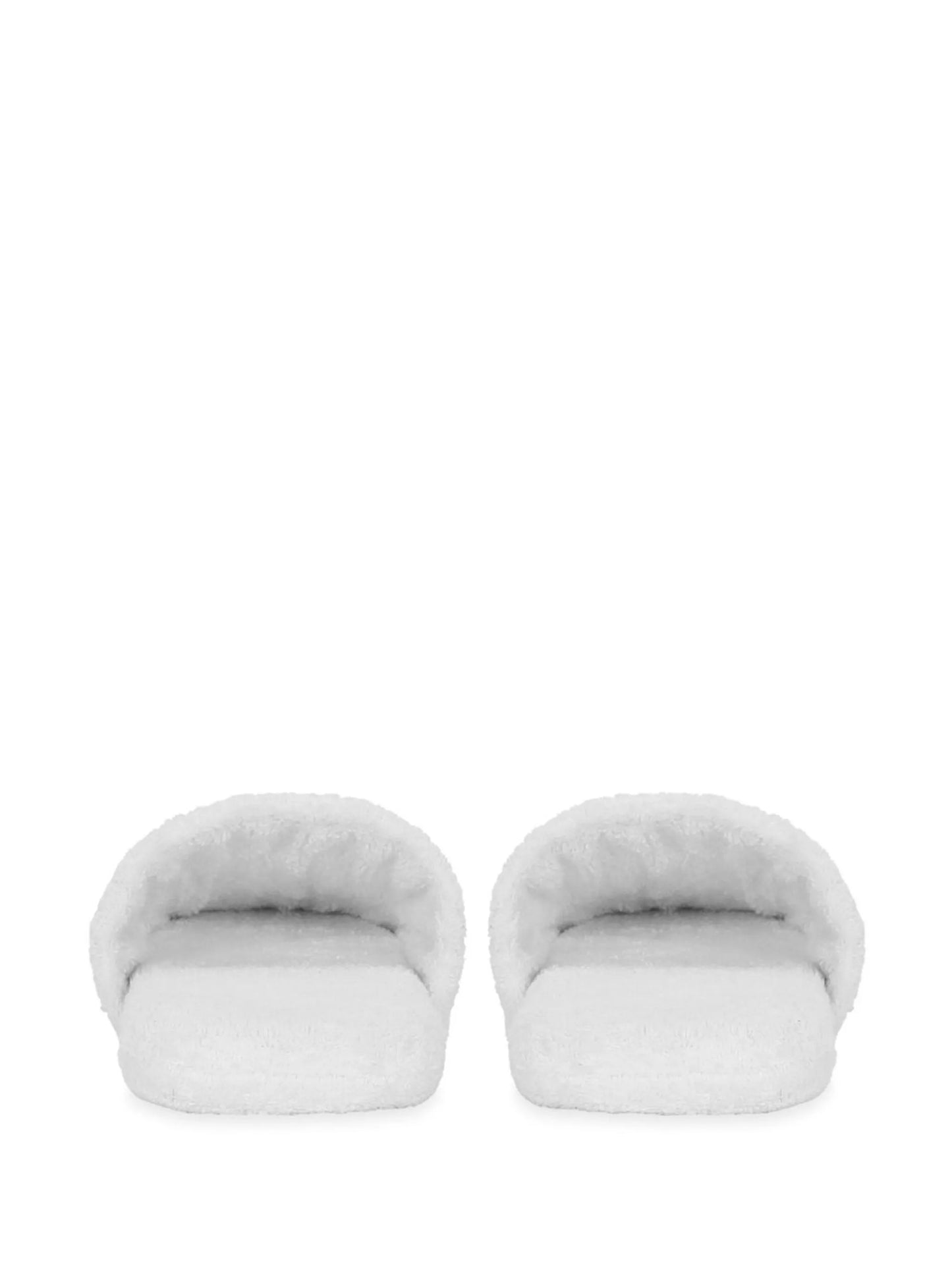 embroidered-logo cotton slippers