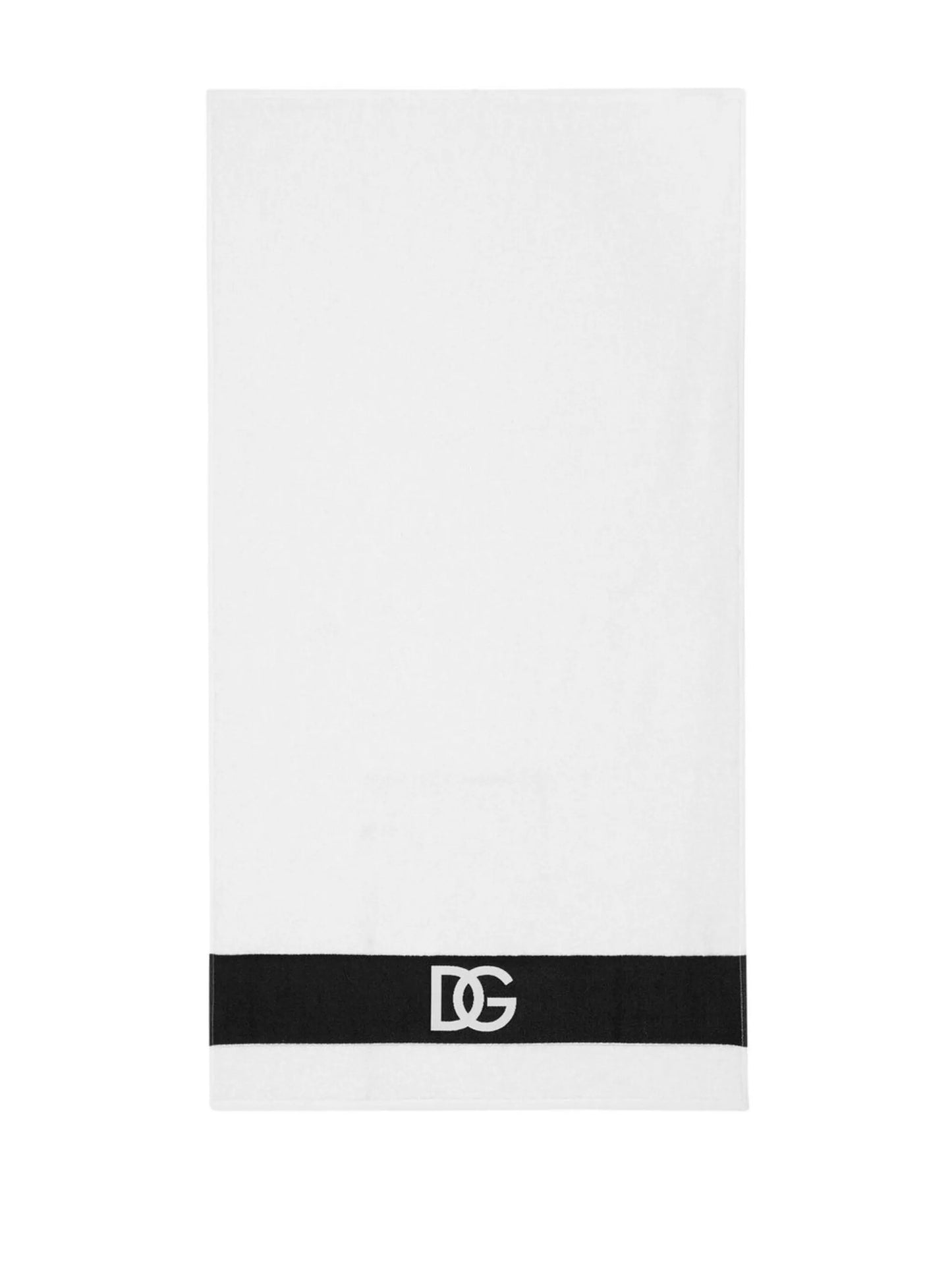 logo-print bath towel