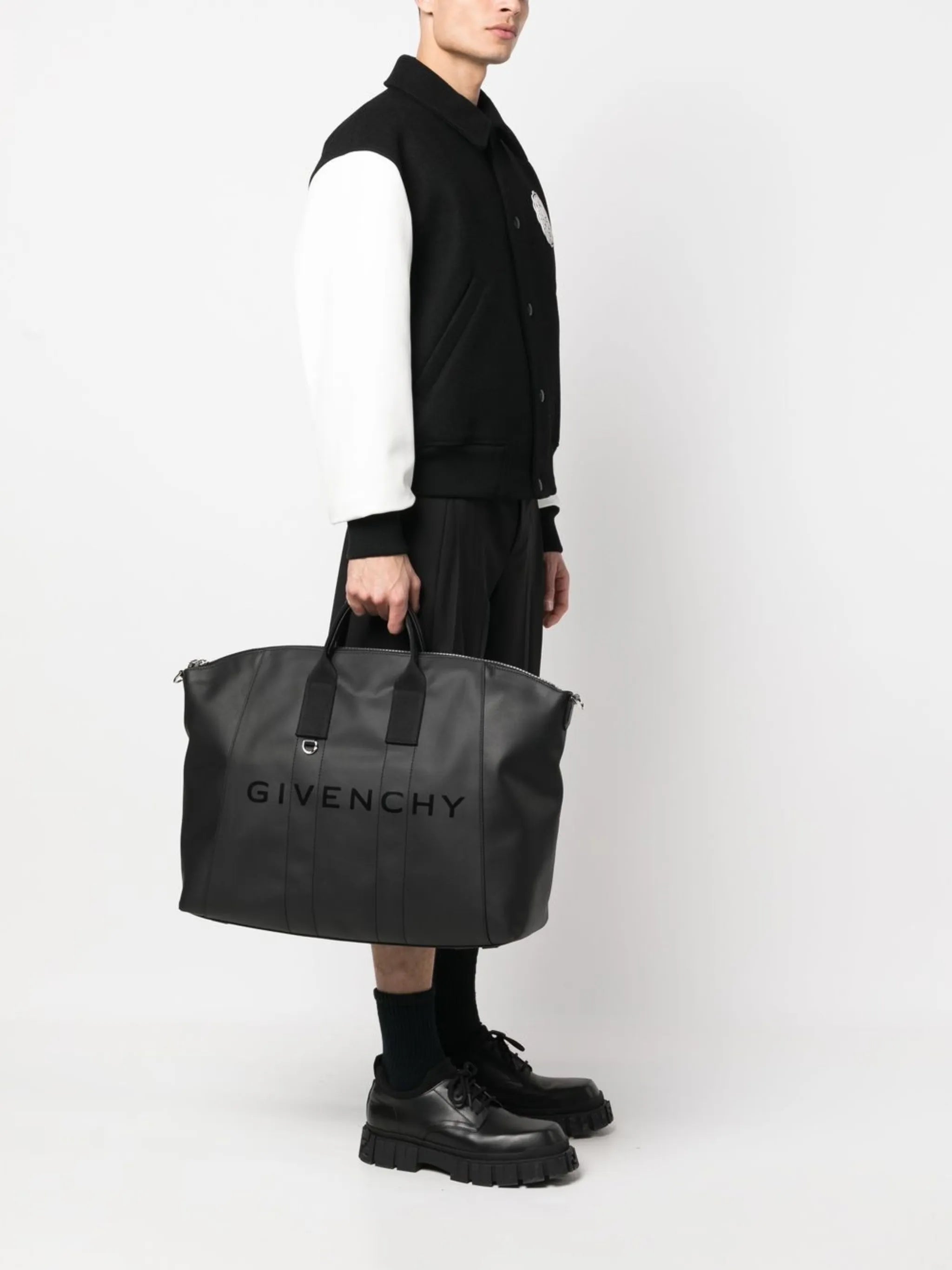 logo-print holdall bag