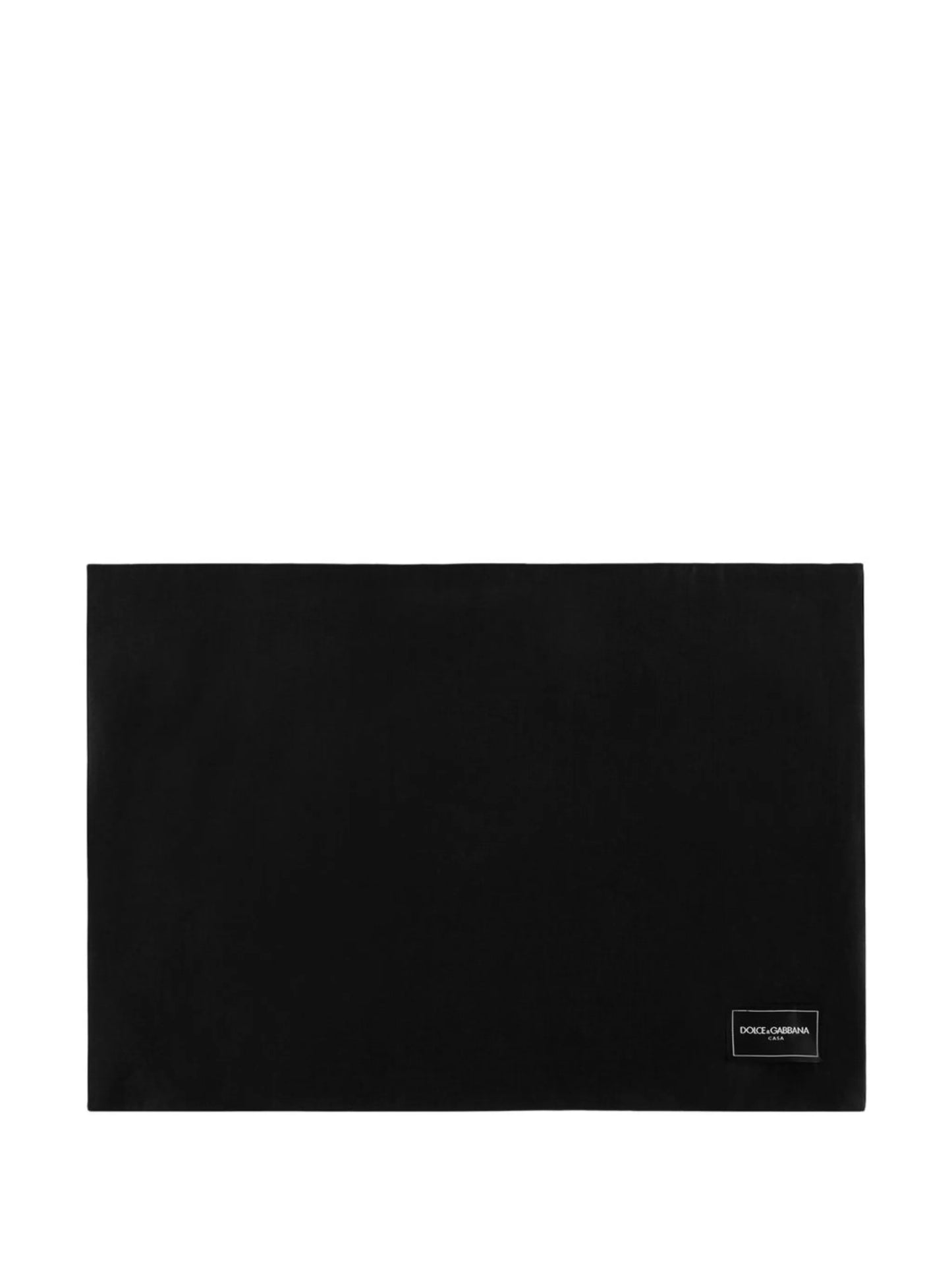 logo-print cotton placemat