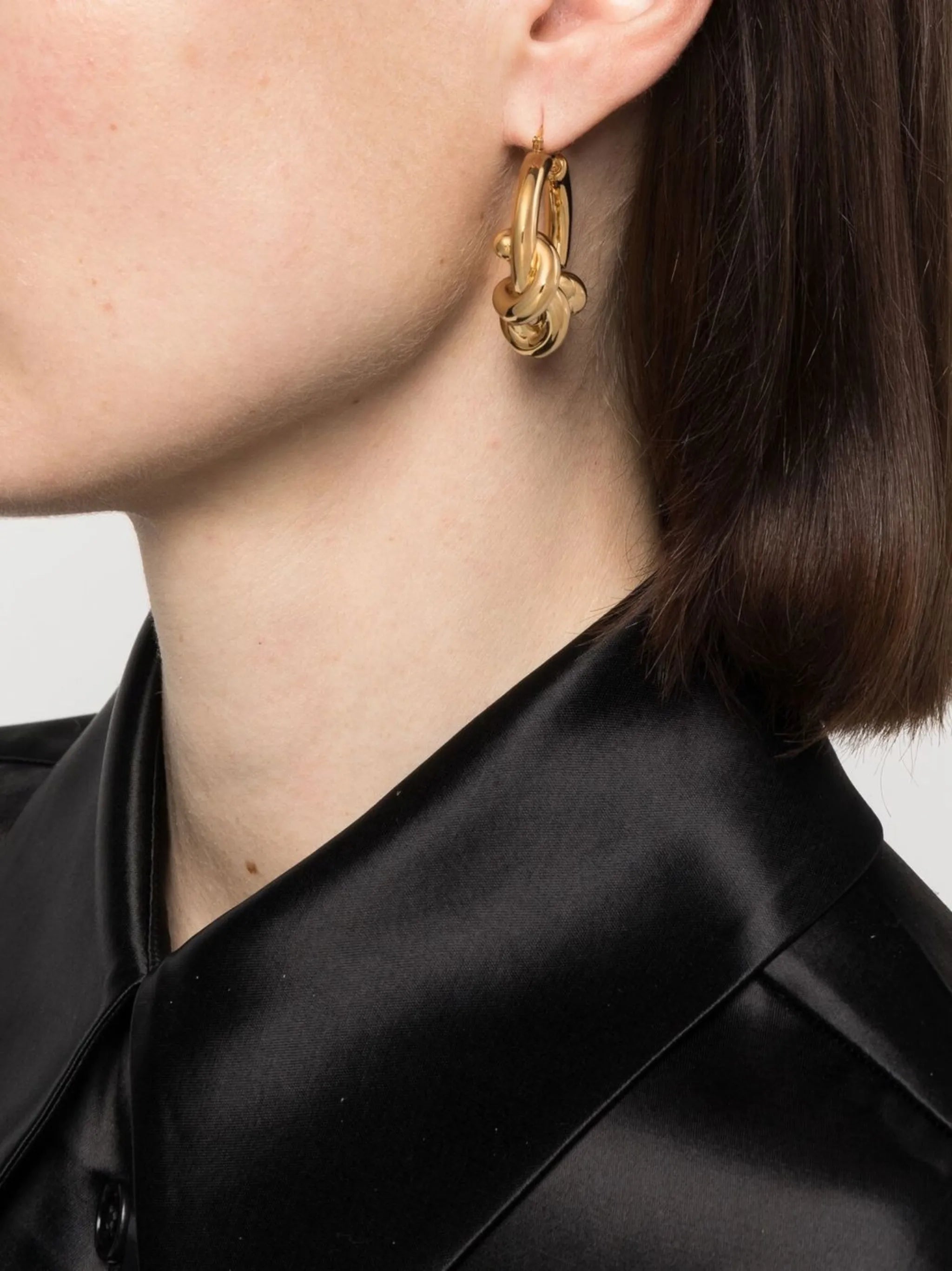massive knots hoop earrings