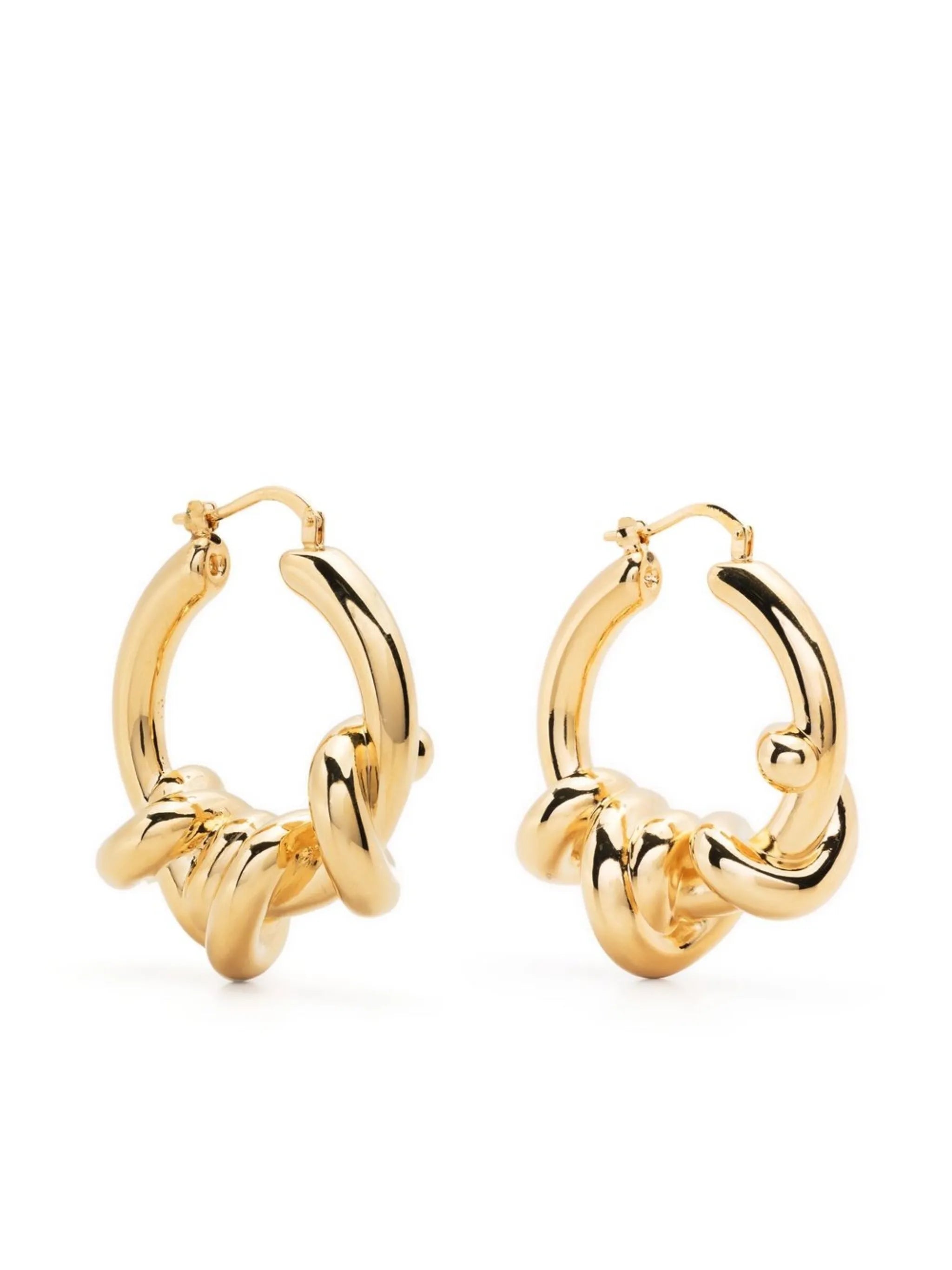massive knots hoop earrings