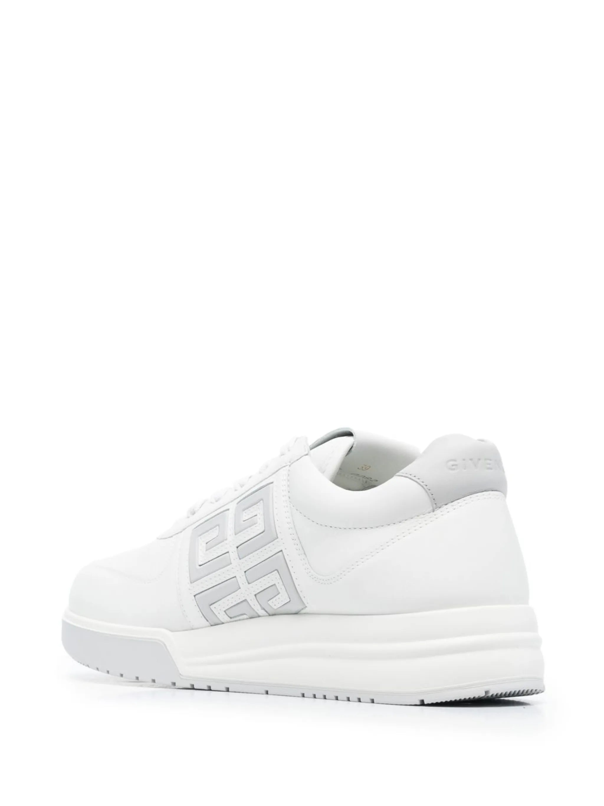 monogram-print lace-up sneakers