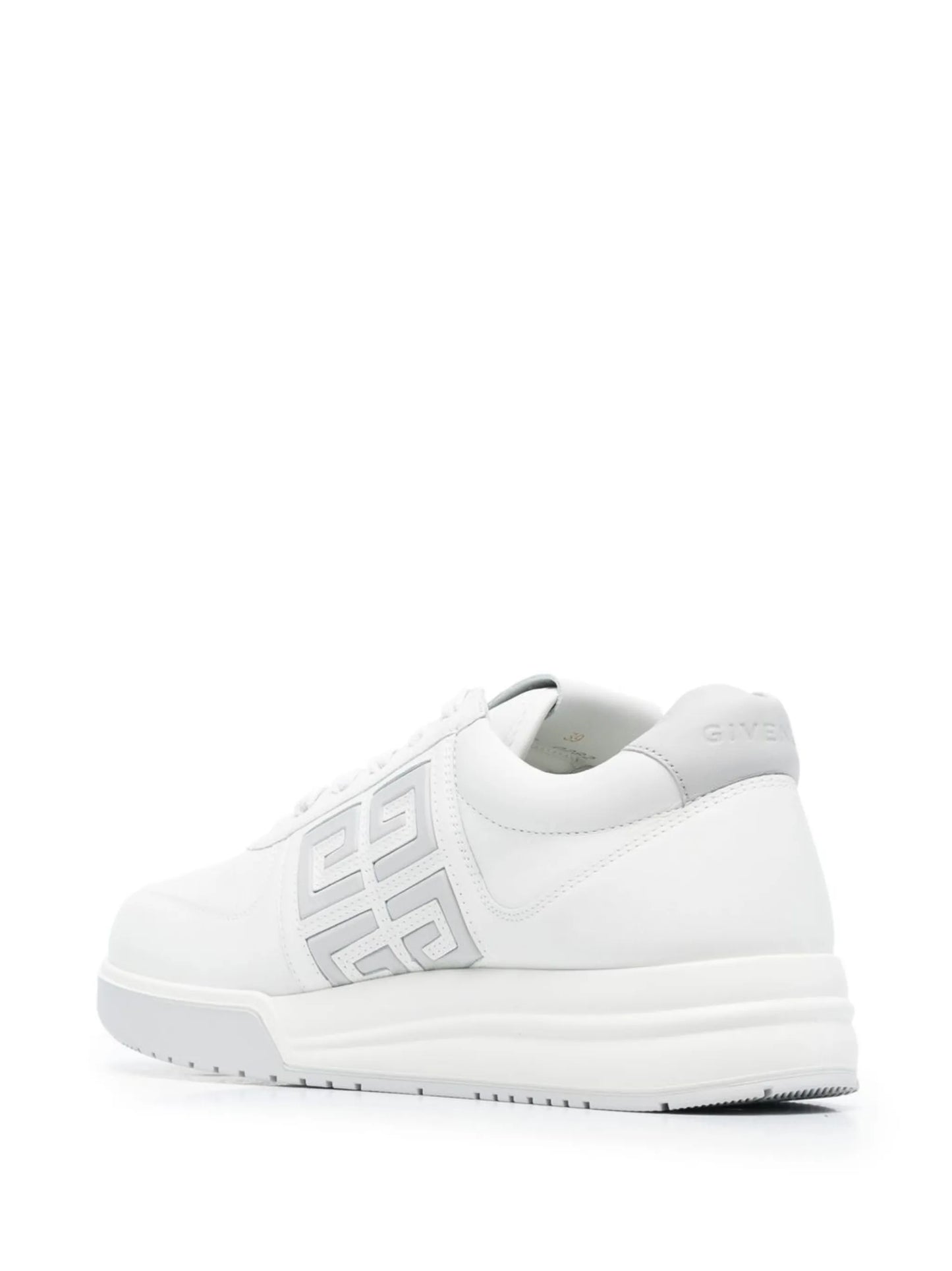 monogram-print lace-up sneakers