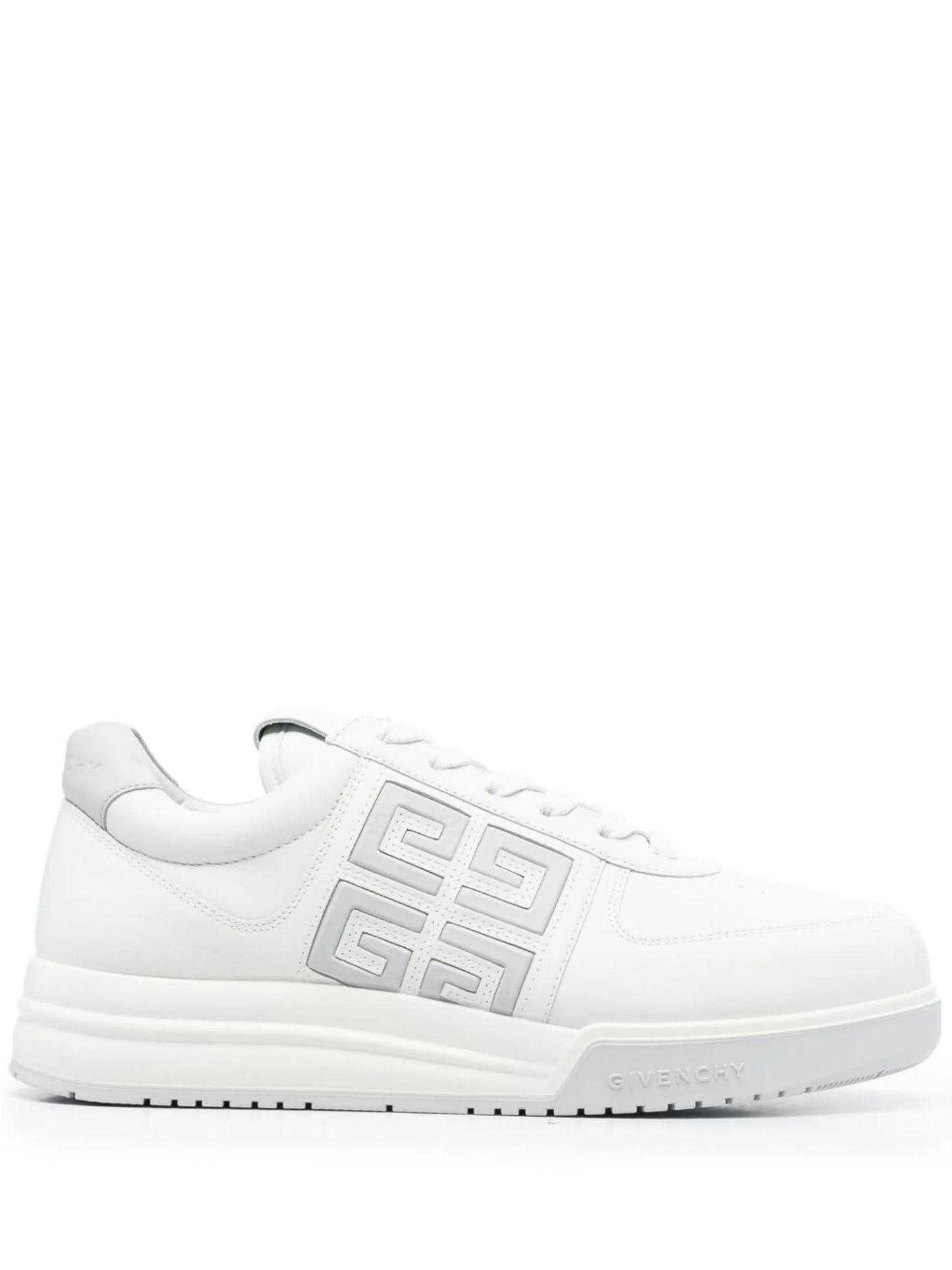 monogram-print lace-up sneakers