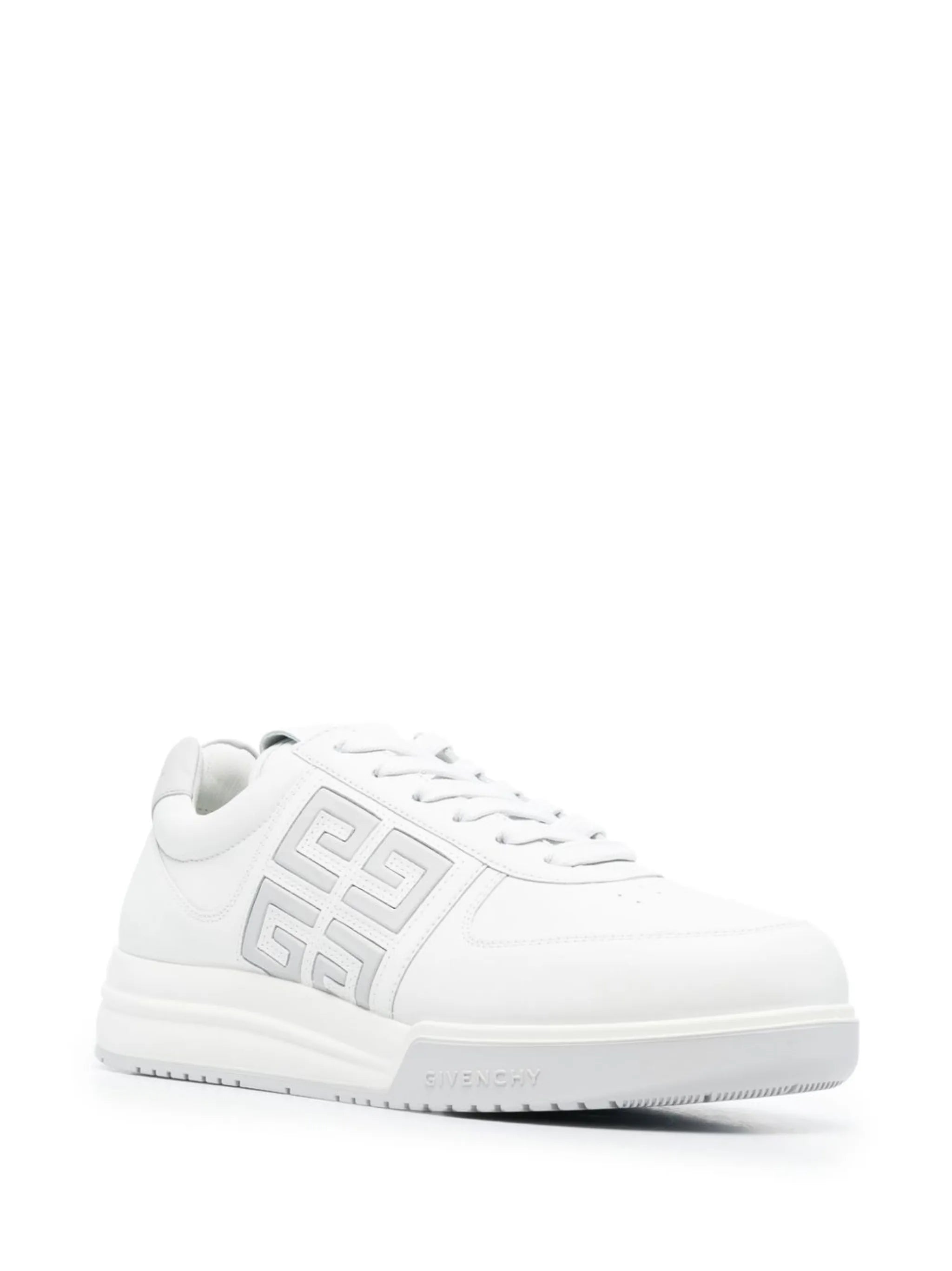 monogram-print lace-up sneakers