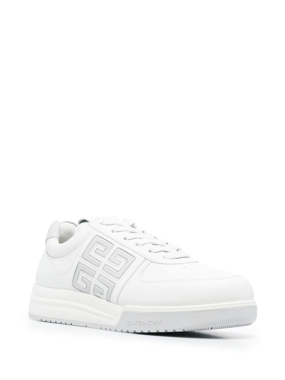 monogram-print lace-up sneakers