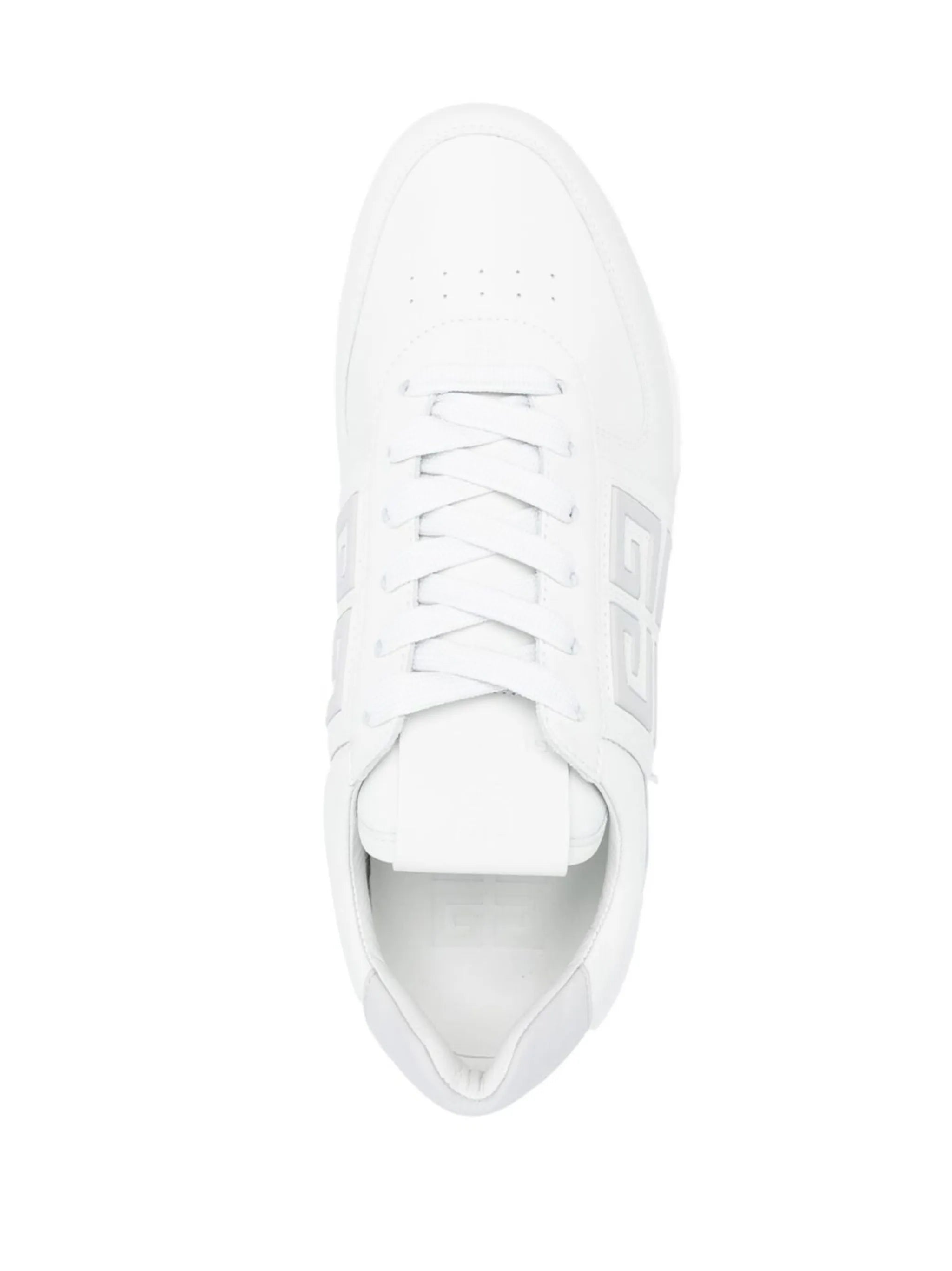 monogram-print lace-up sneakers