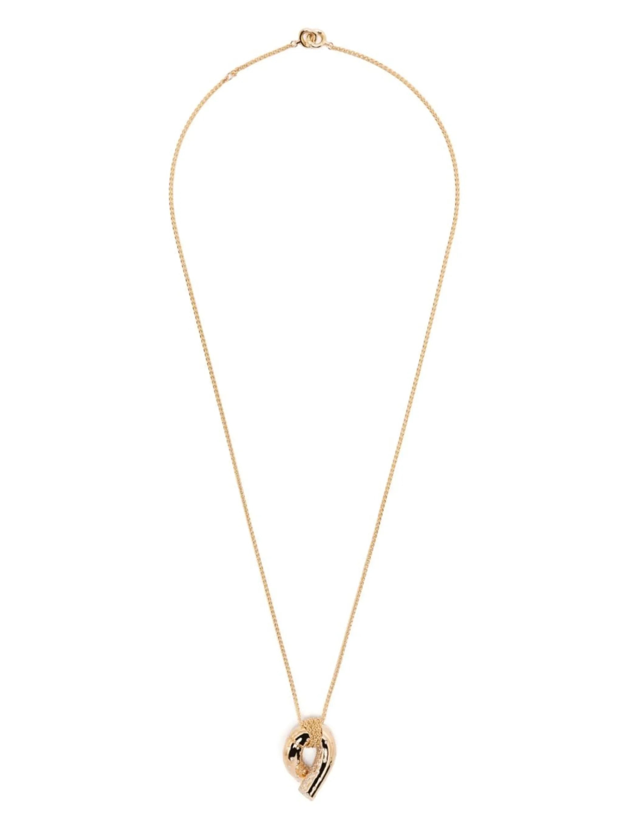 18kt yellow gold Oera diamond pendant necklace