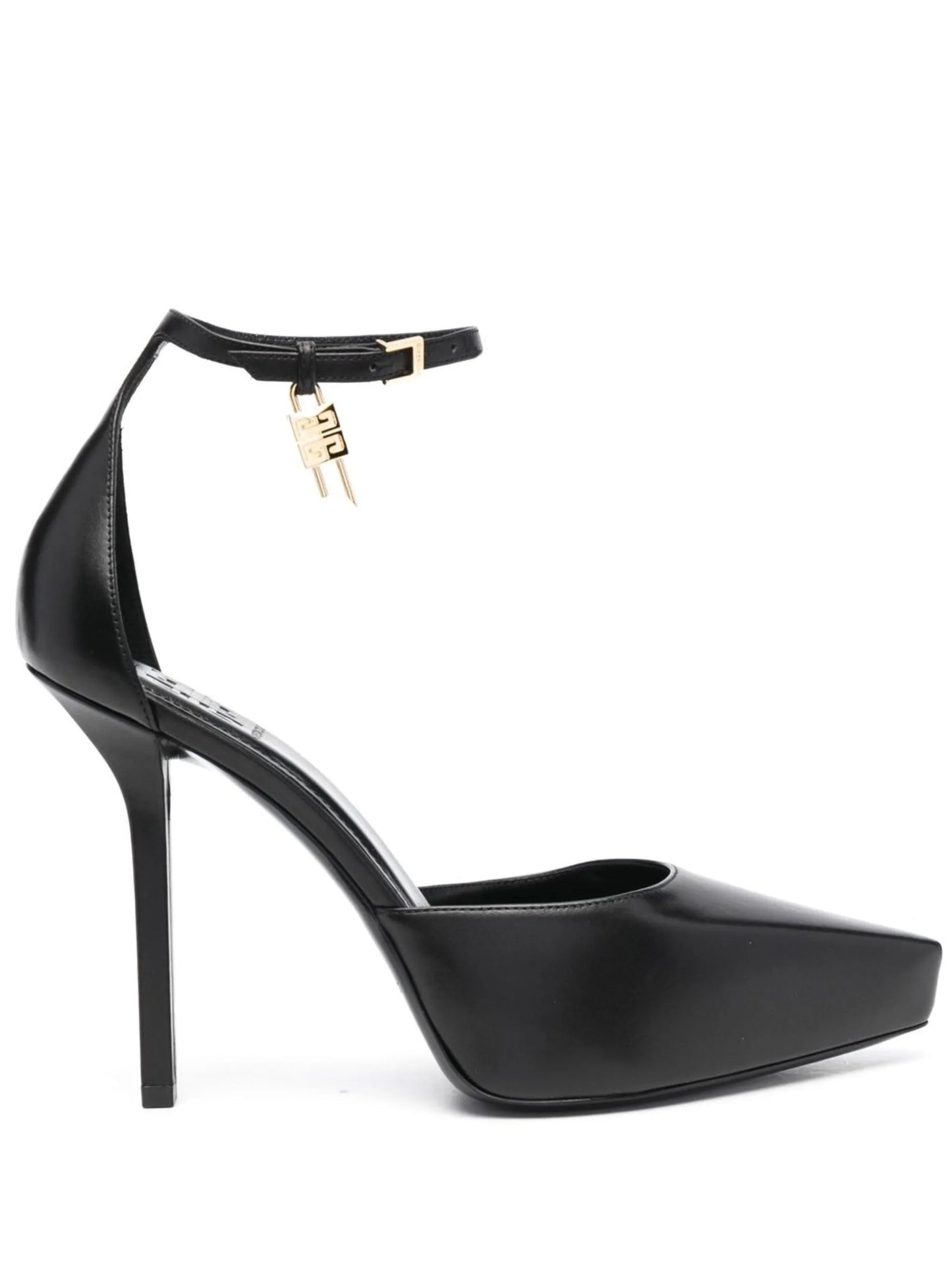 125mm leather pointed pumps