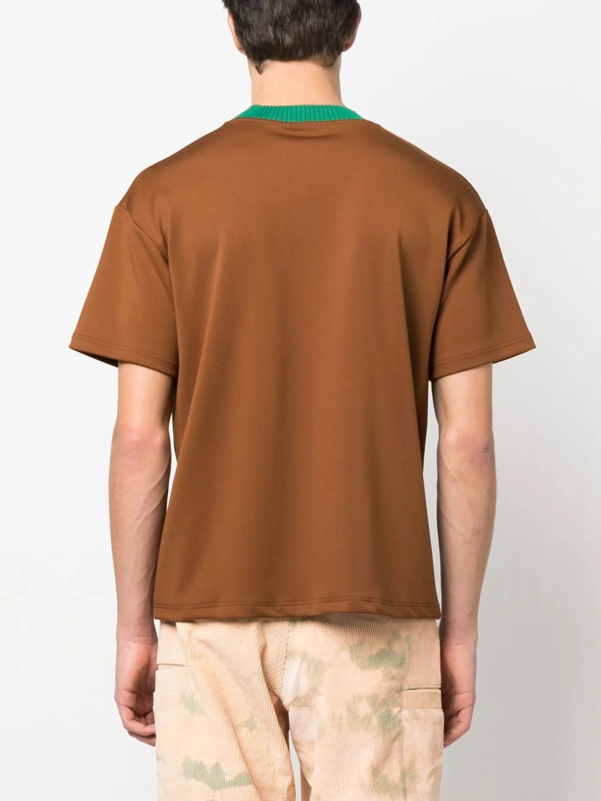 logo-embroidered crew neck T-shirt