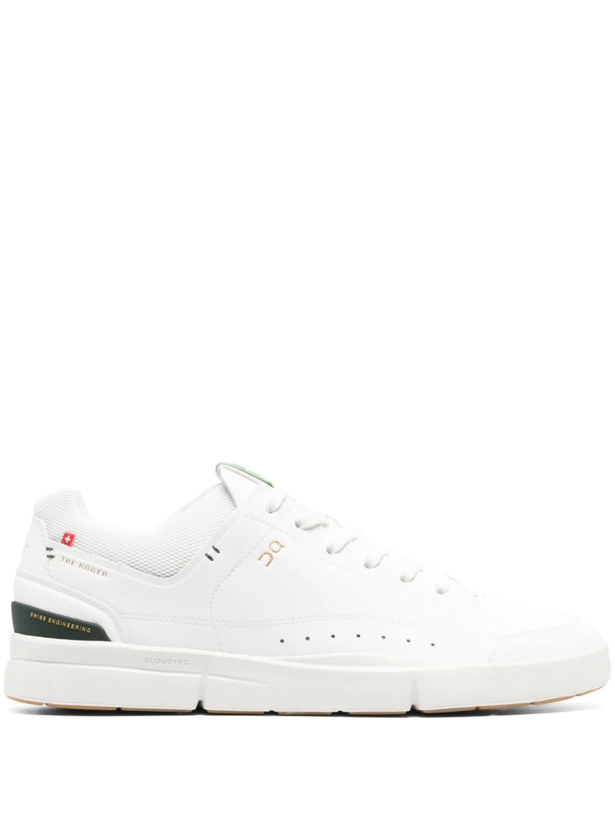 logo-patch lace-up sneakers