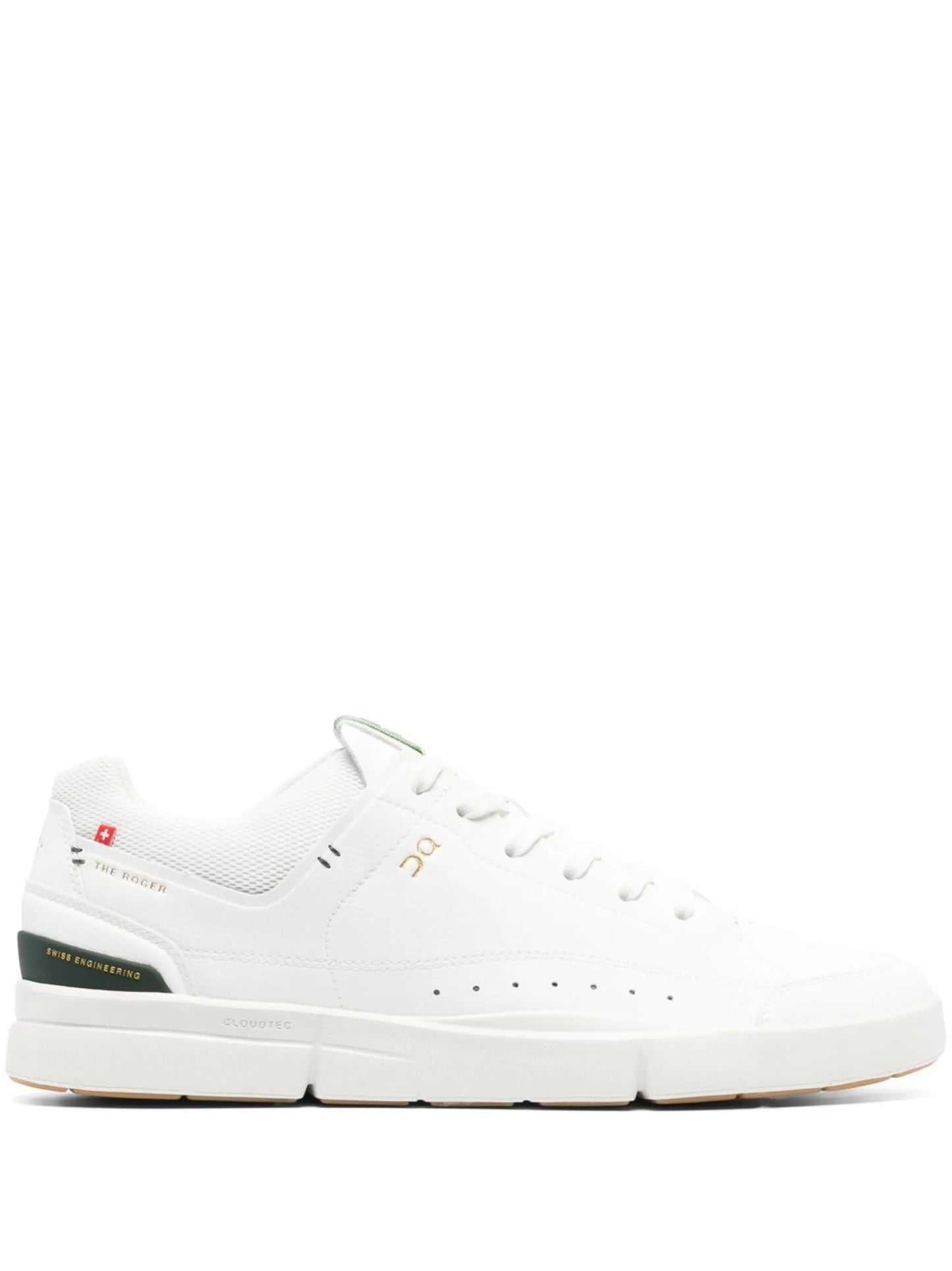 logo-patch lace-up sneakers
