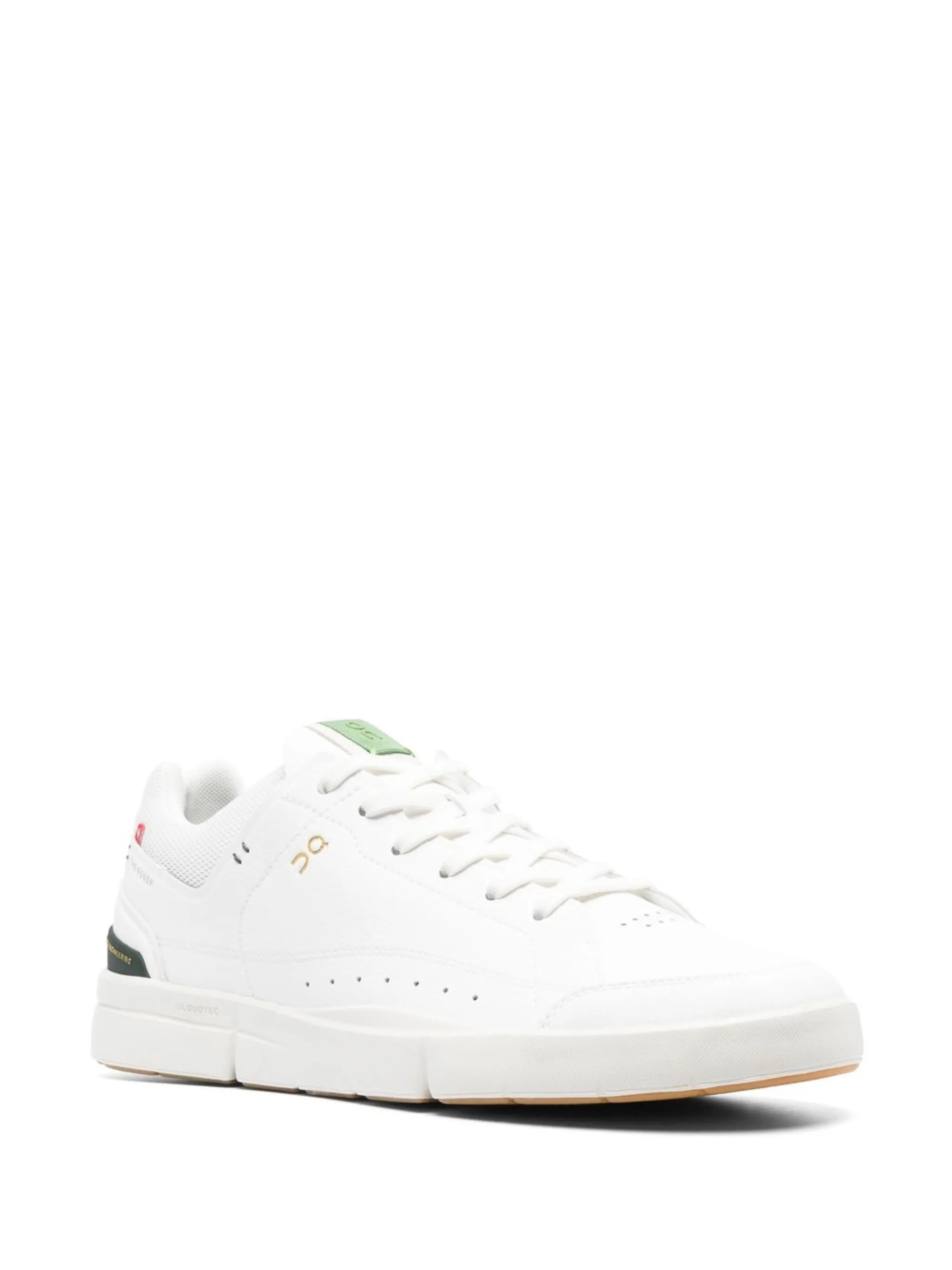 logo-patch lace-up sneakers