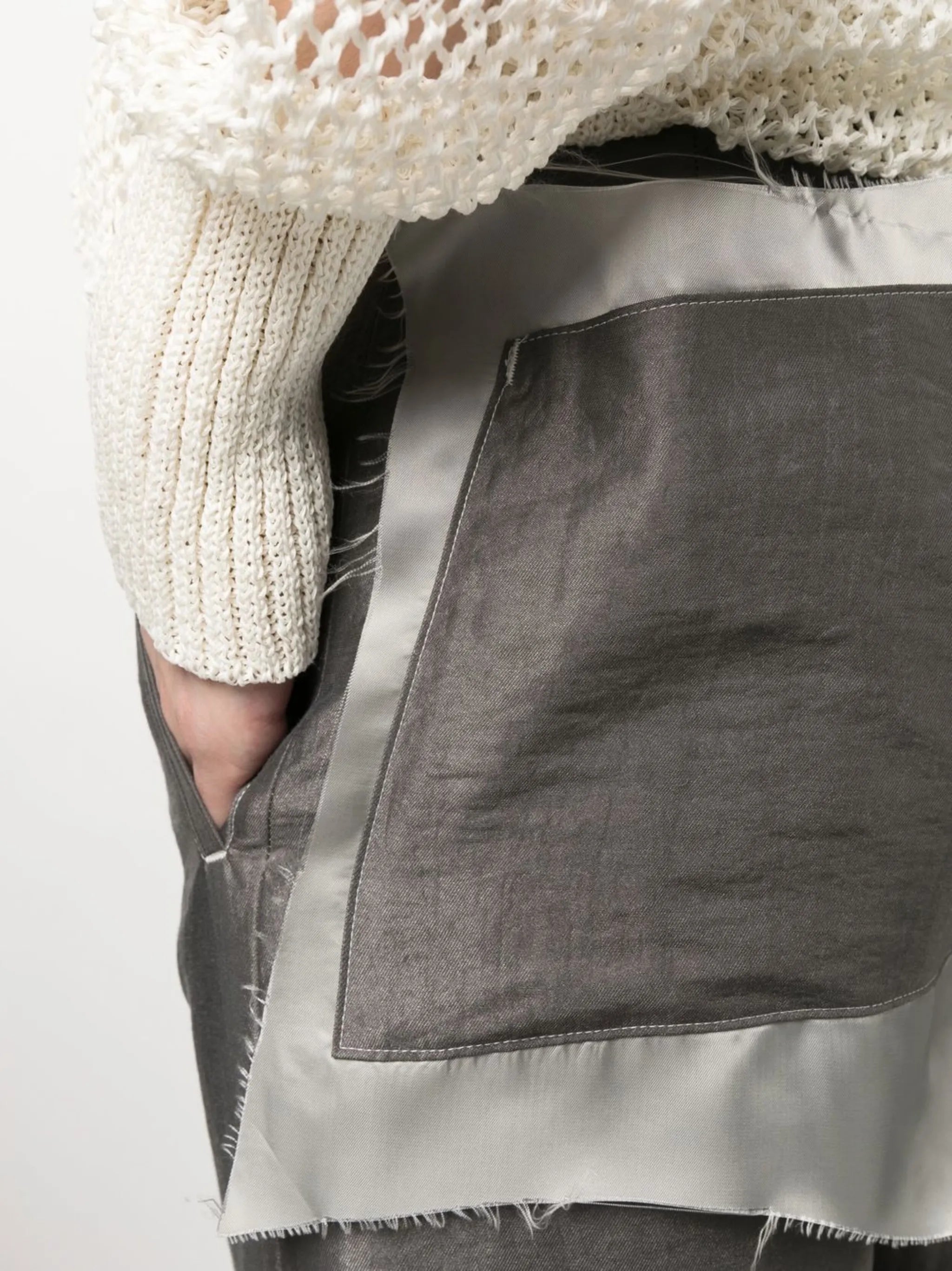 slim cut-out trousers
