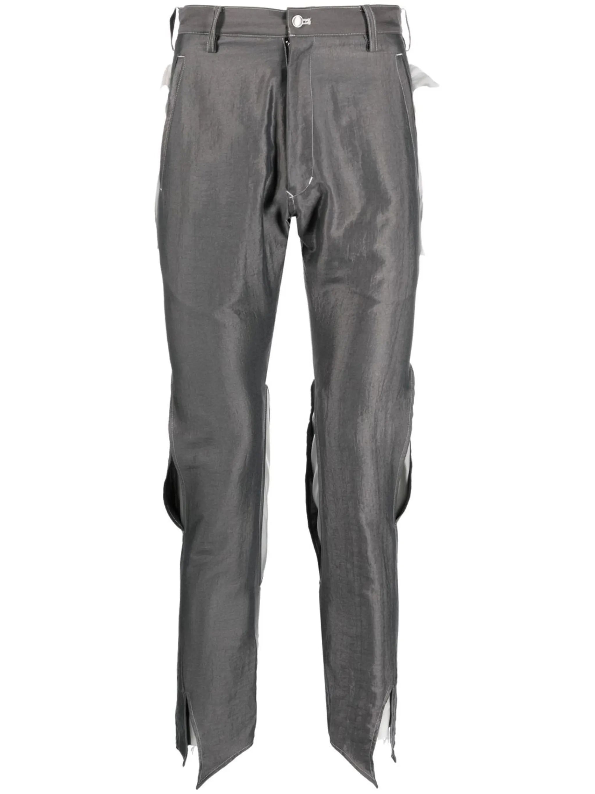 slim cut-out trousers