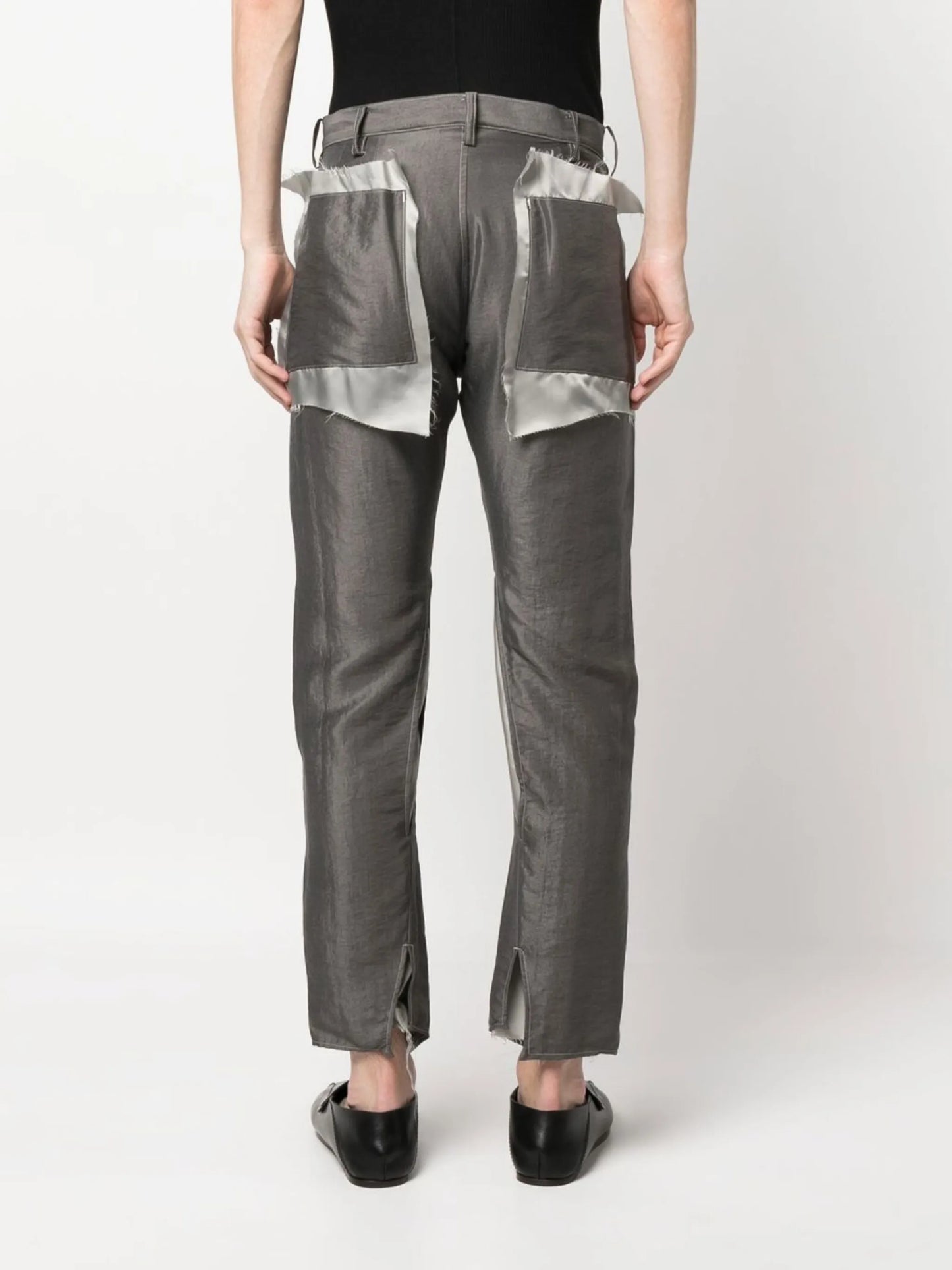 slim cut-out trousers