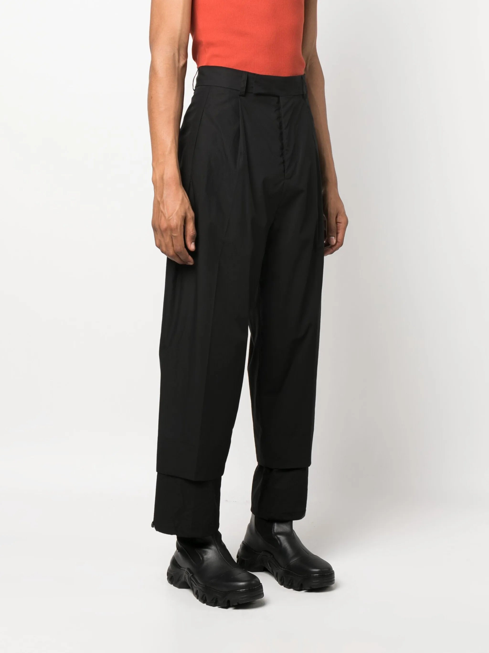 tailored cropped trousers