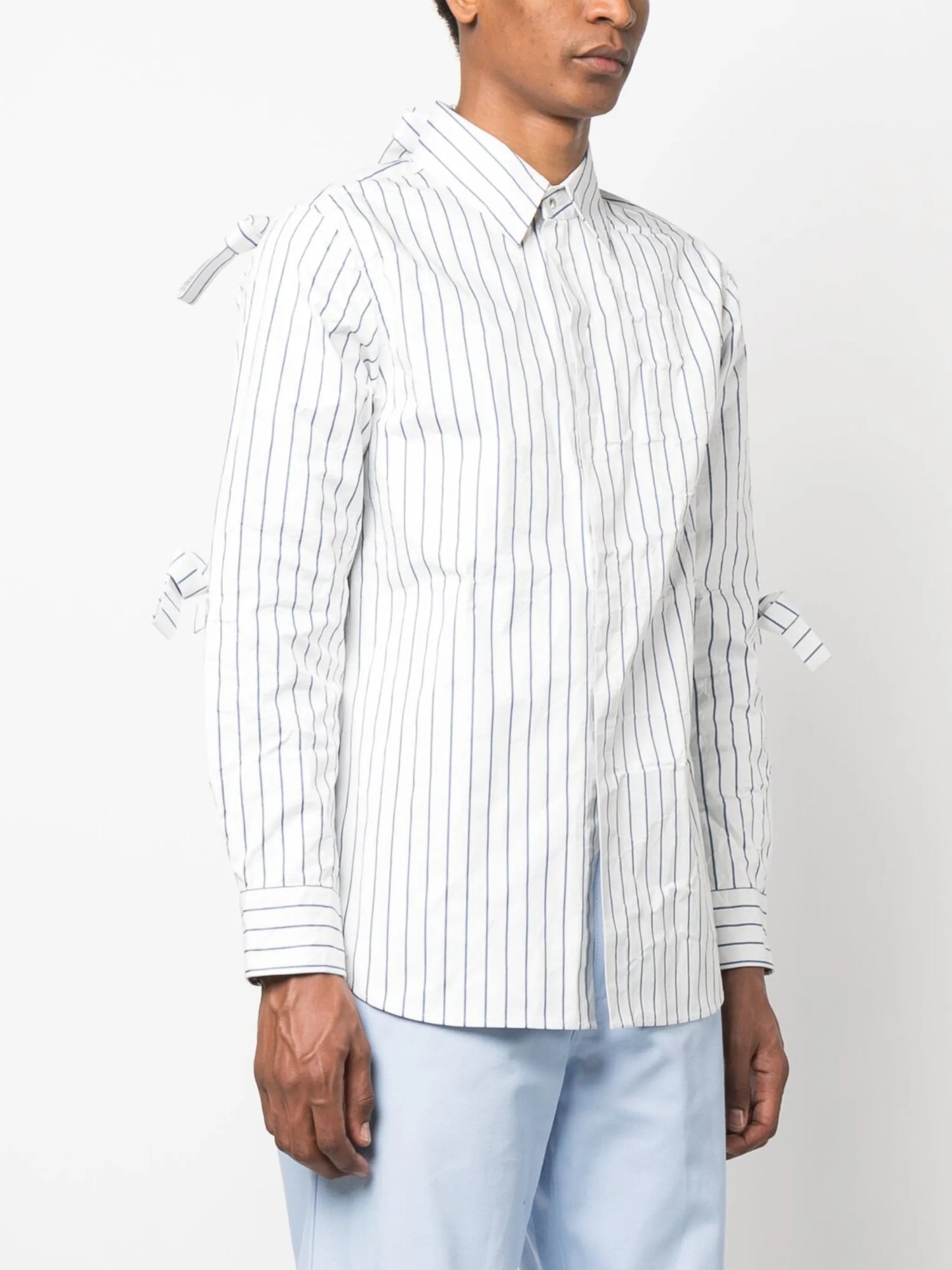 striped long-sleeve shirt