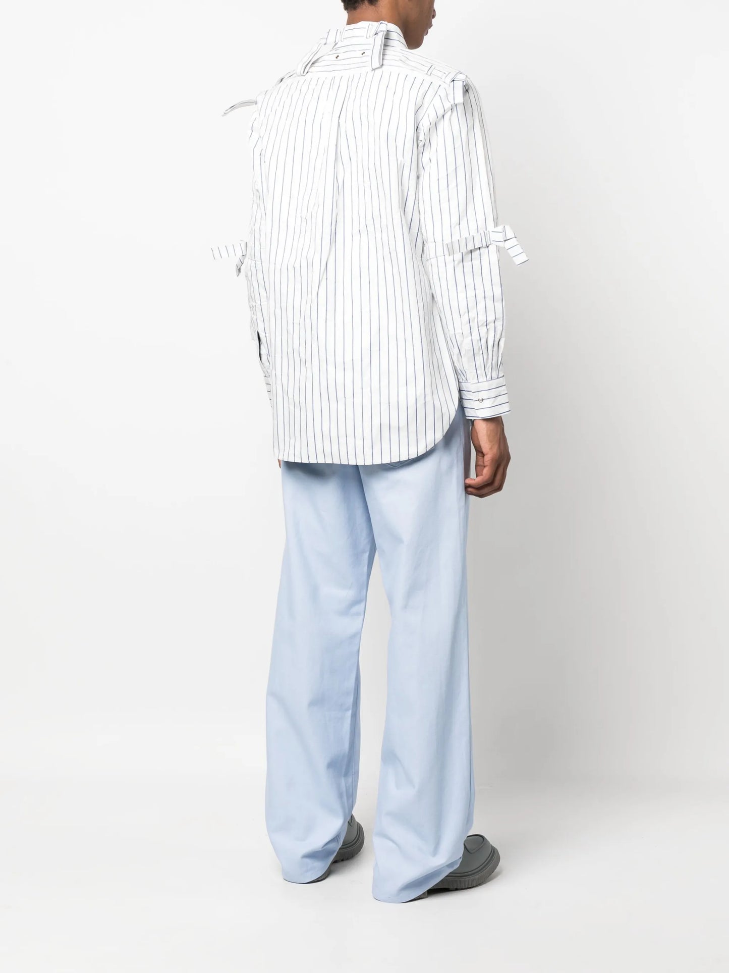 striped long-sleeve shirt
