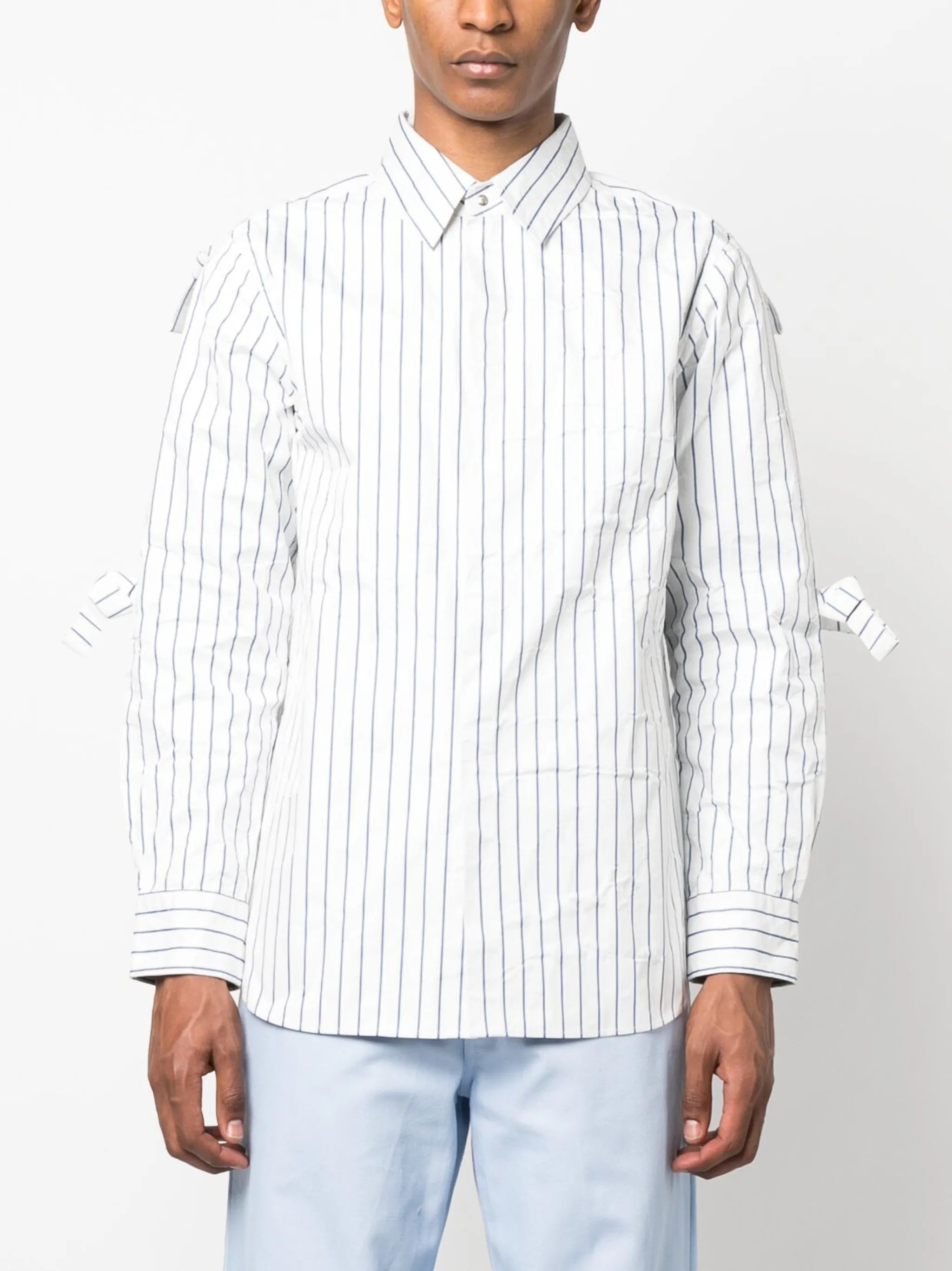 striped long-sleeve shirt