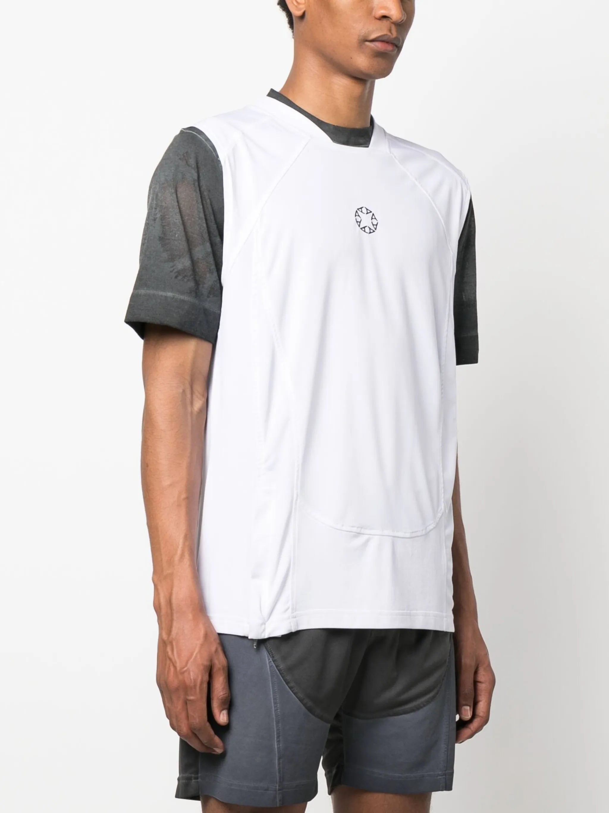 logo-patch tank top