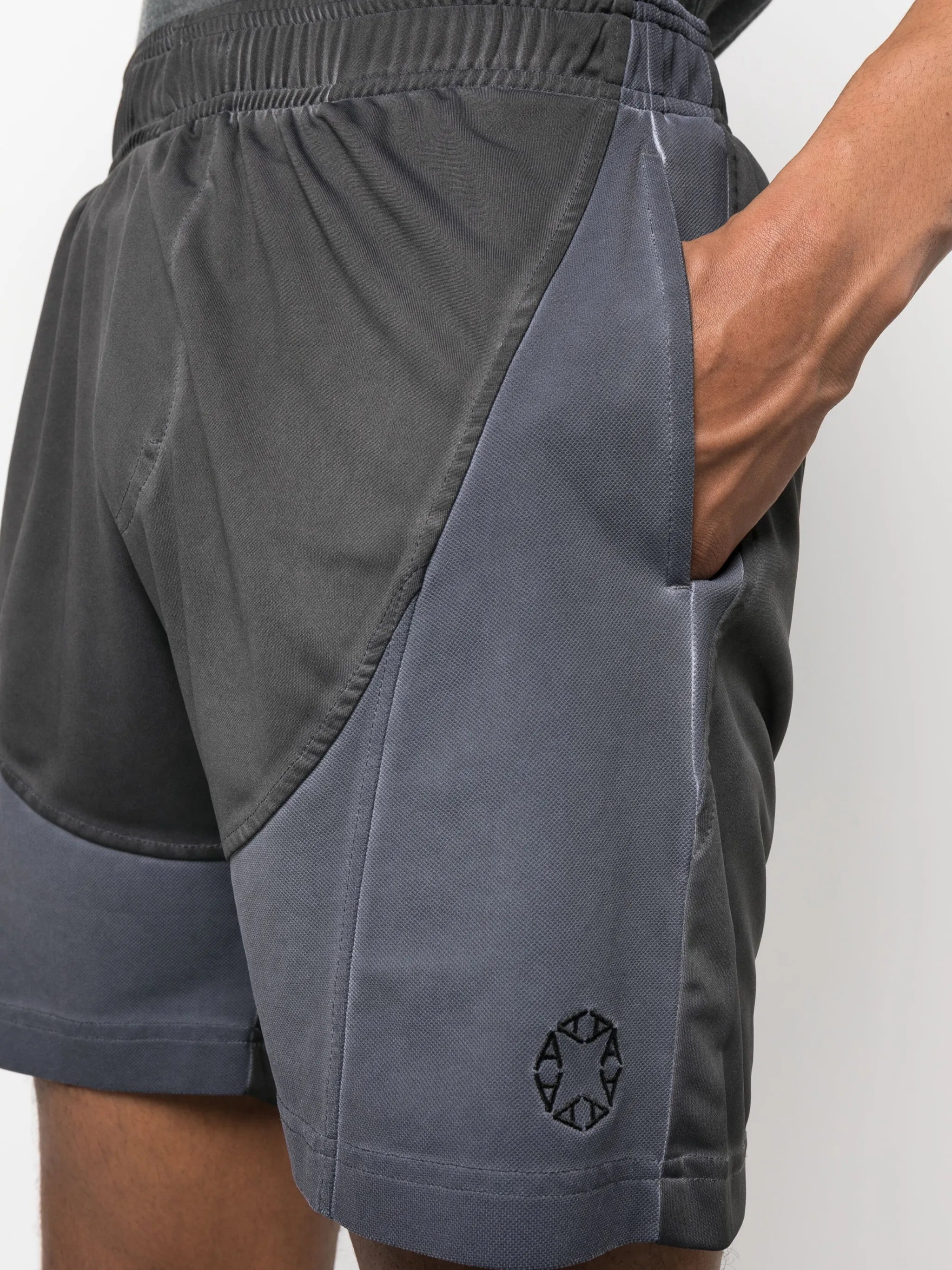 panelled-design track shorts
