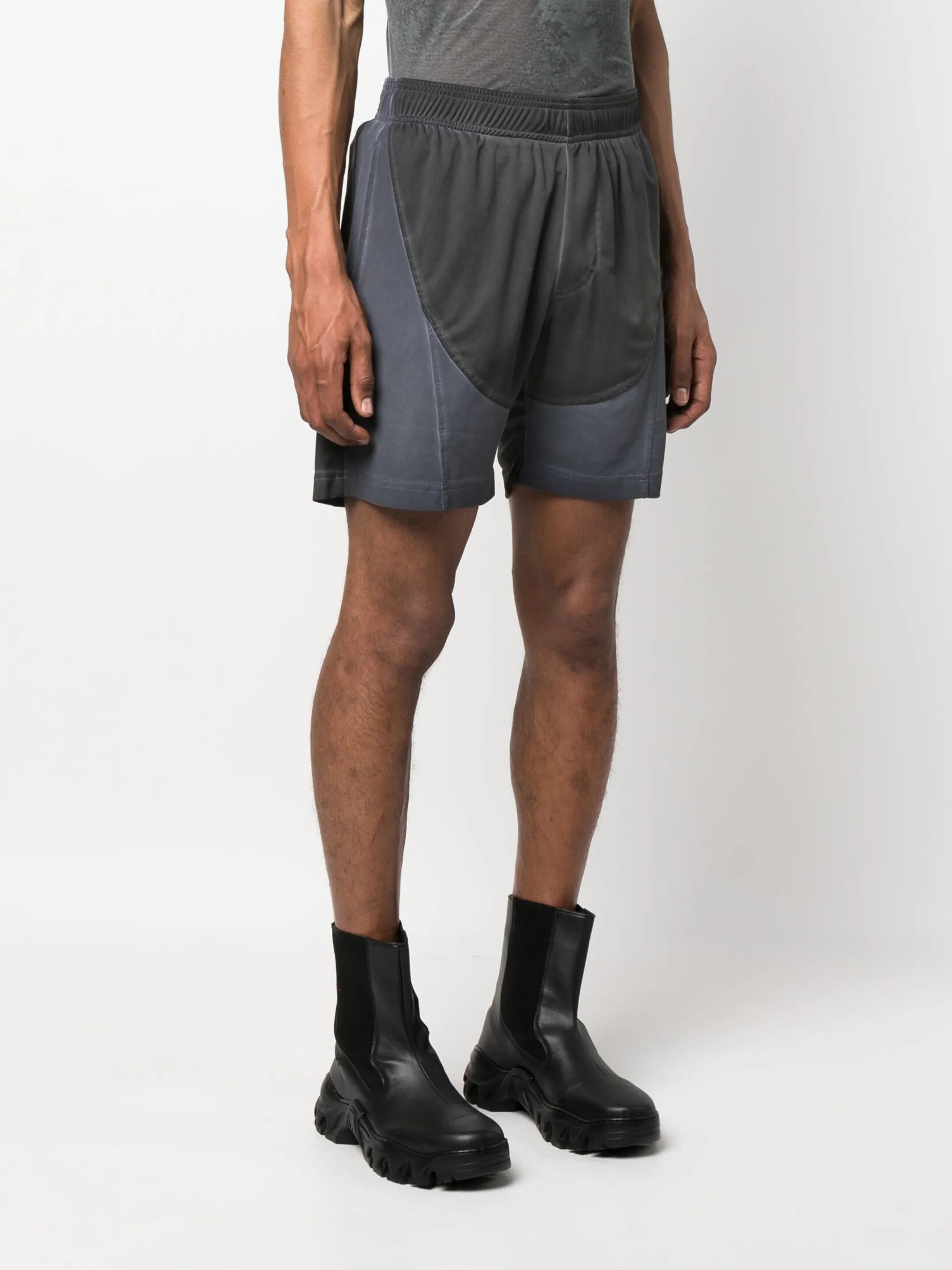 panelled-design track shorts