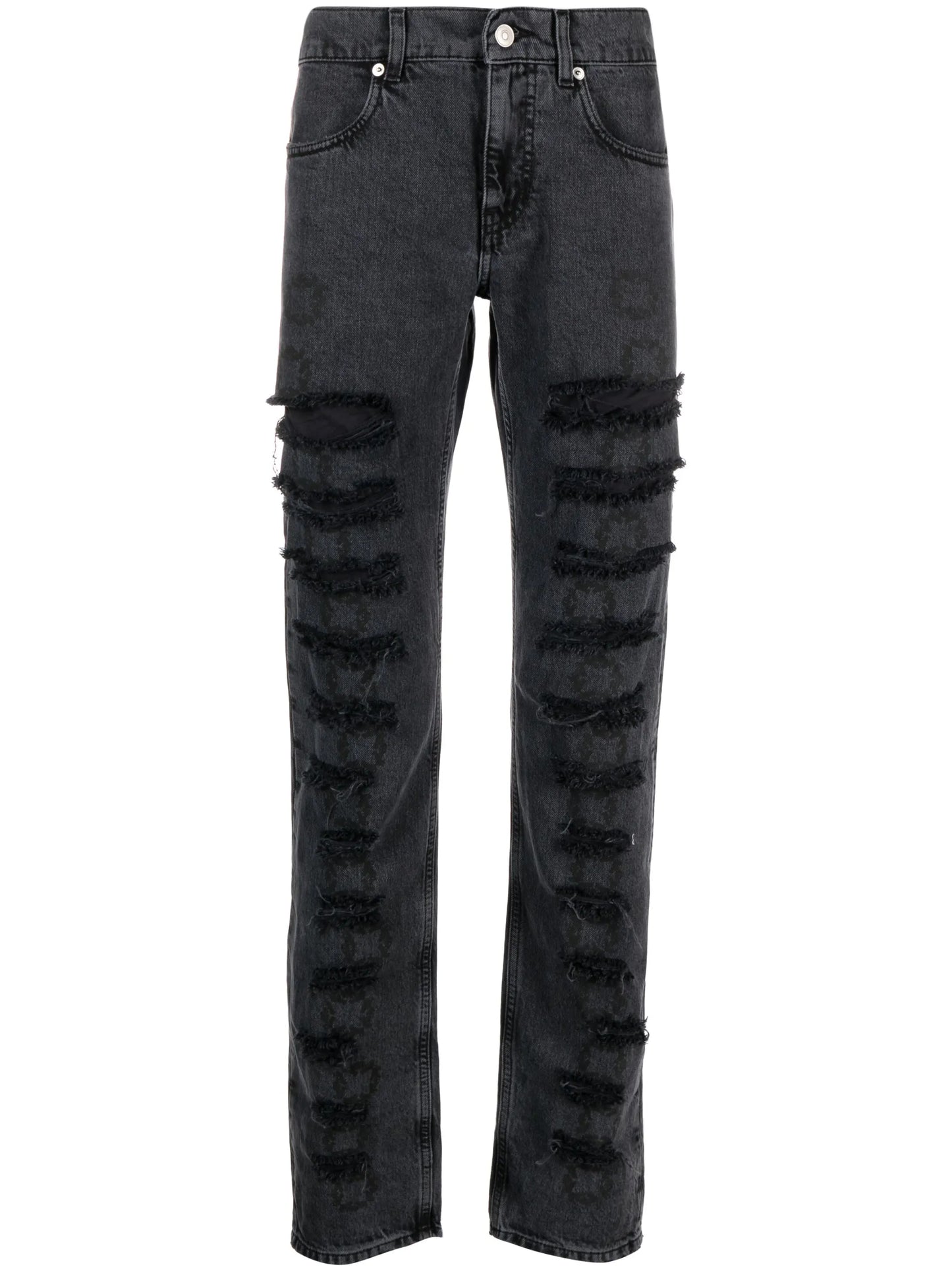 distressed-effect skinny jeans