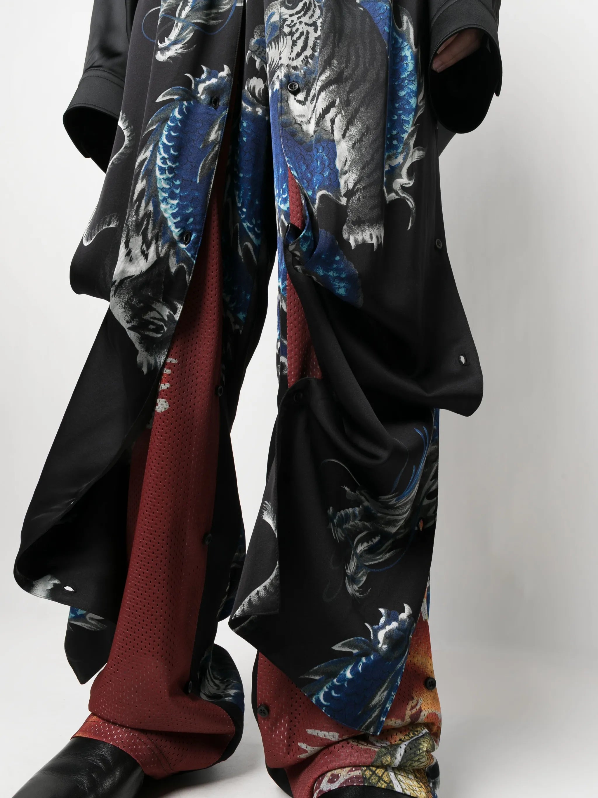 graphic-print track pants