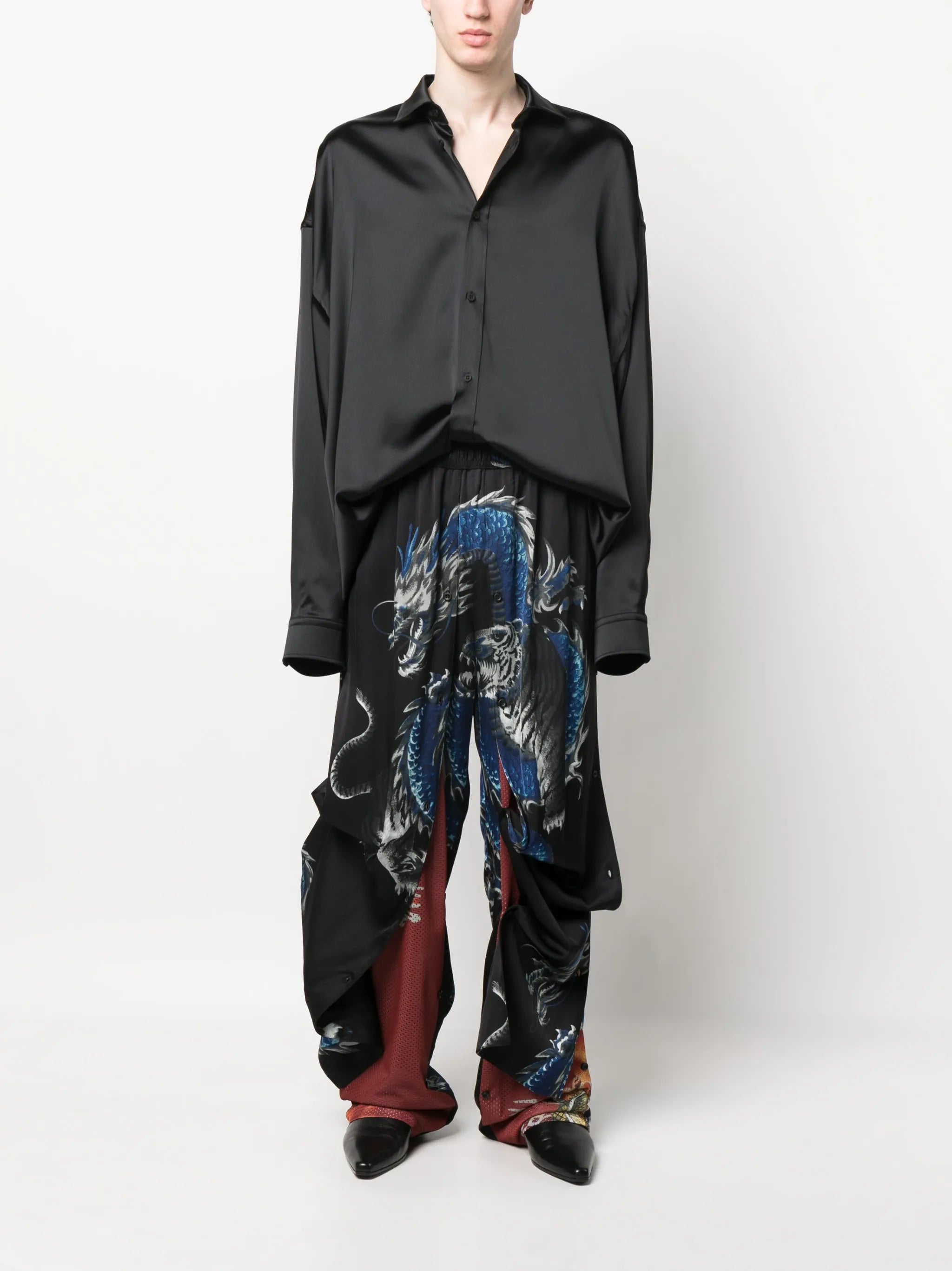 graphic-print track pants