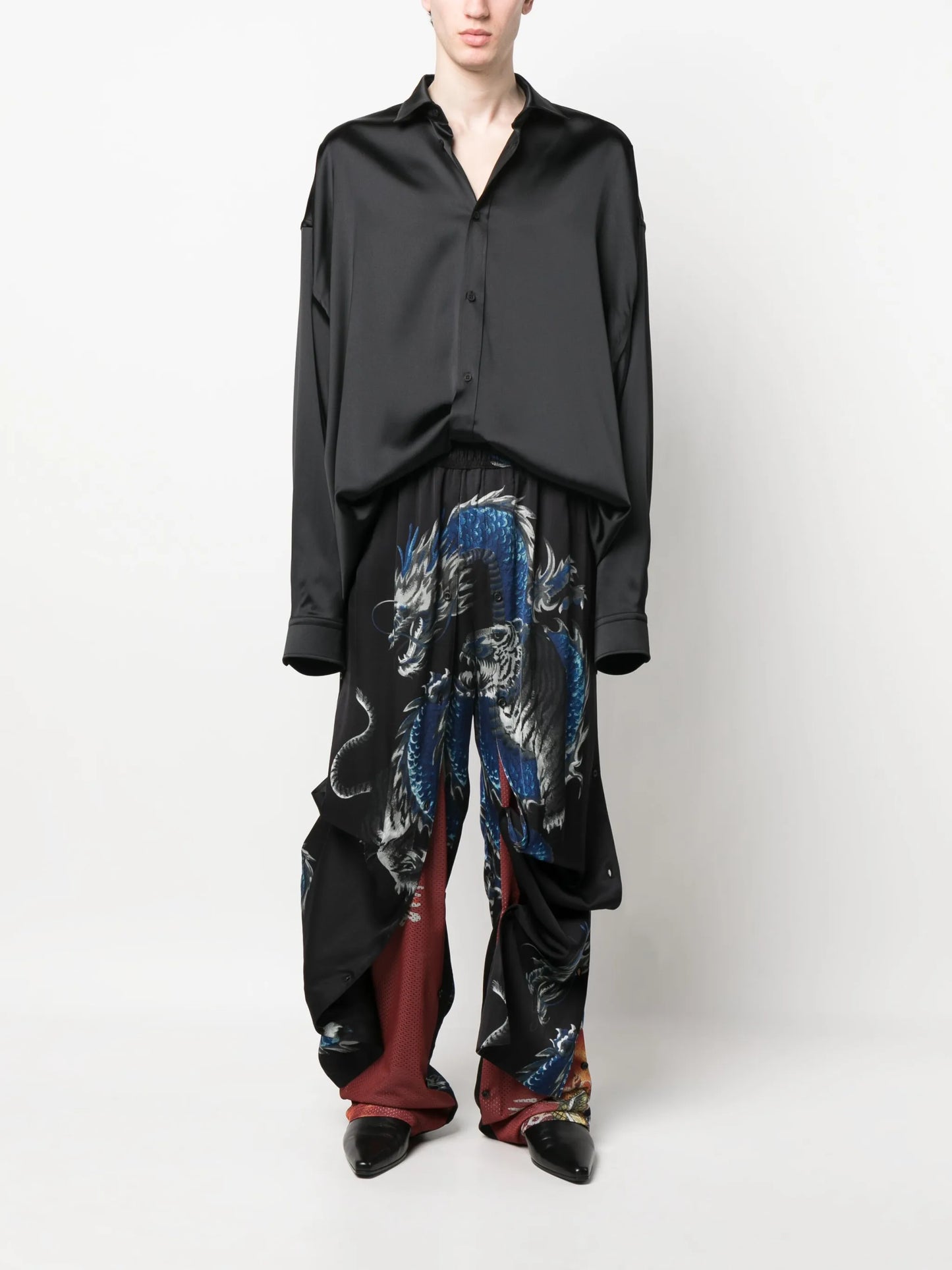 graphic-print track pants