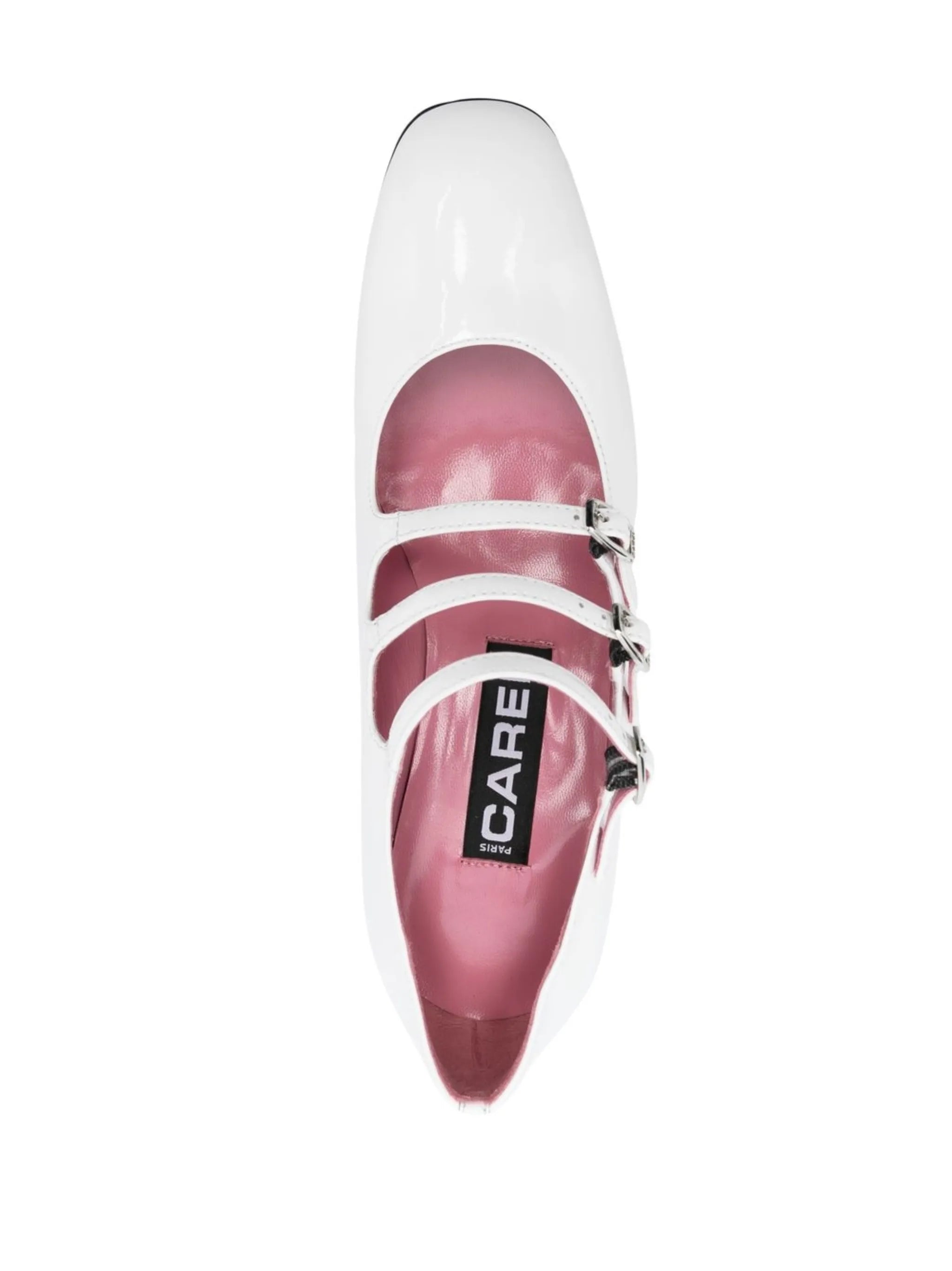 Kina 40mm patent leather pumps