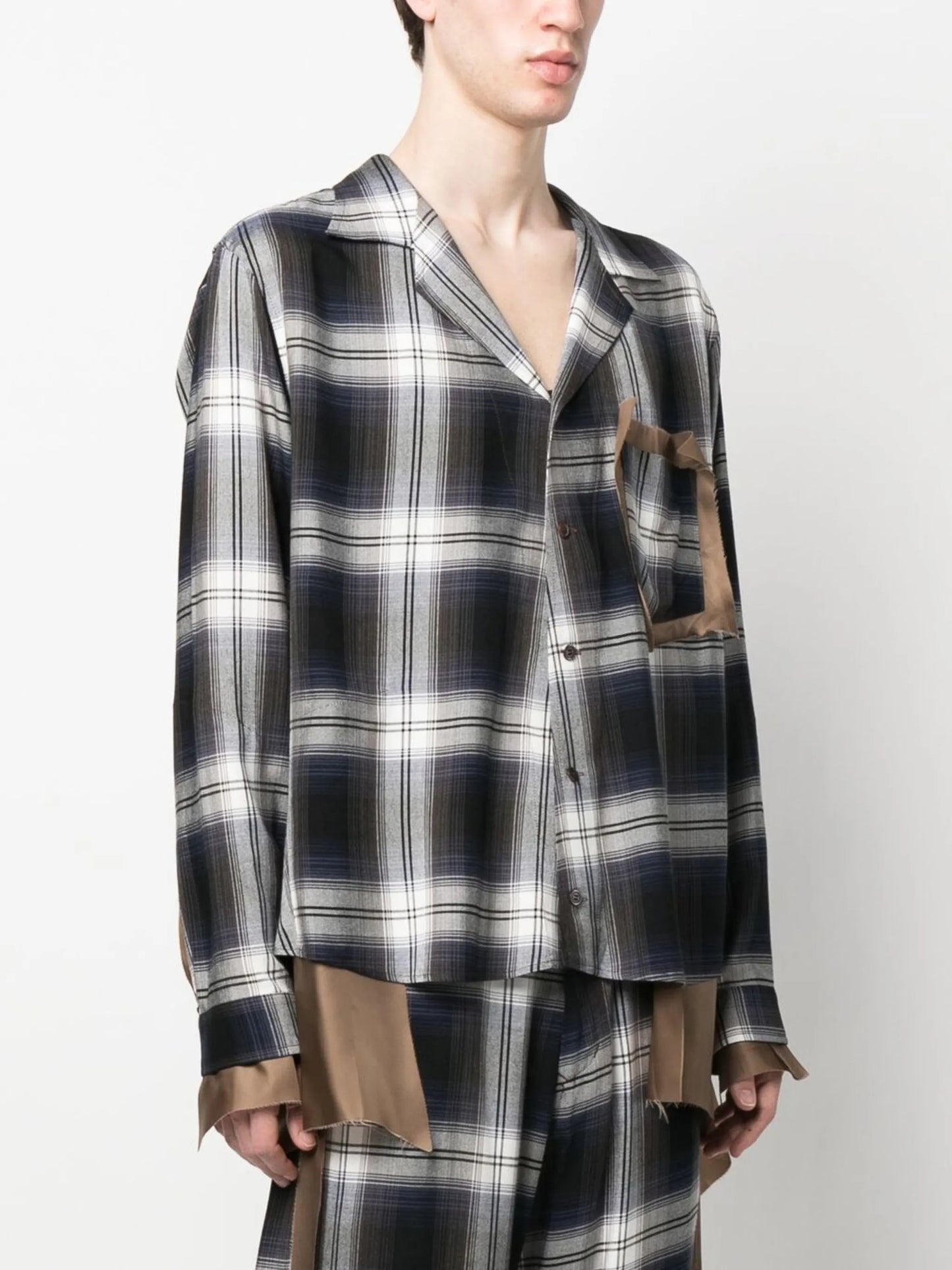 plaid button-up shirt