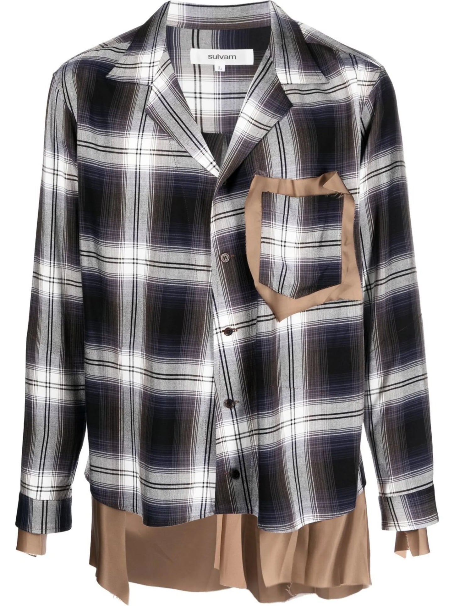 plaid button-up shirt