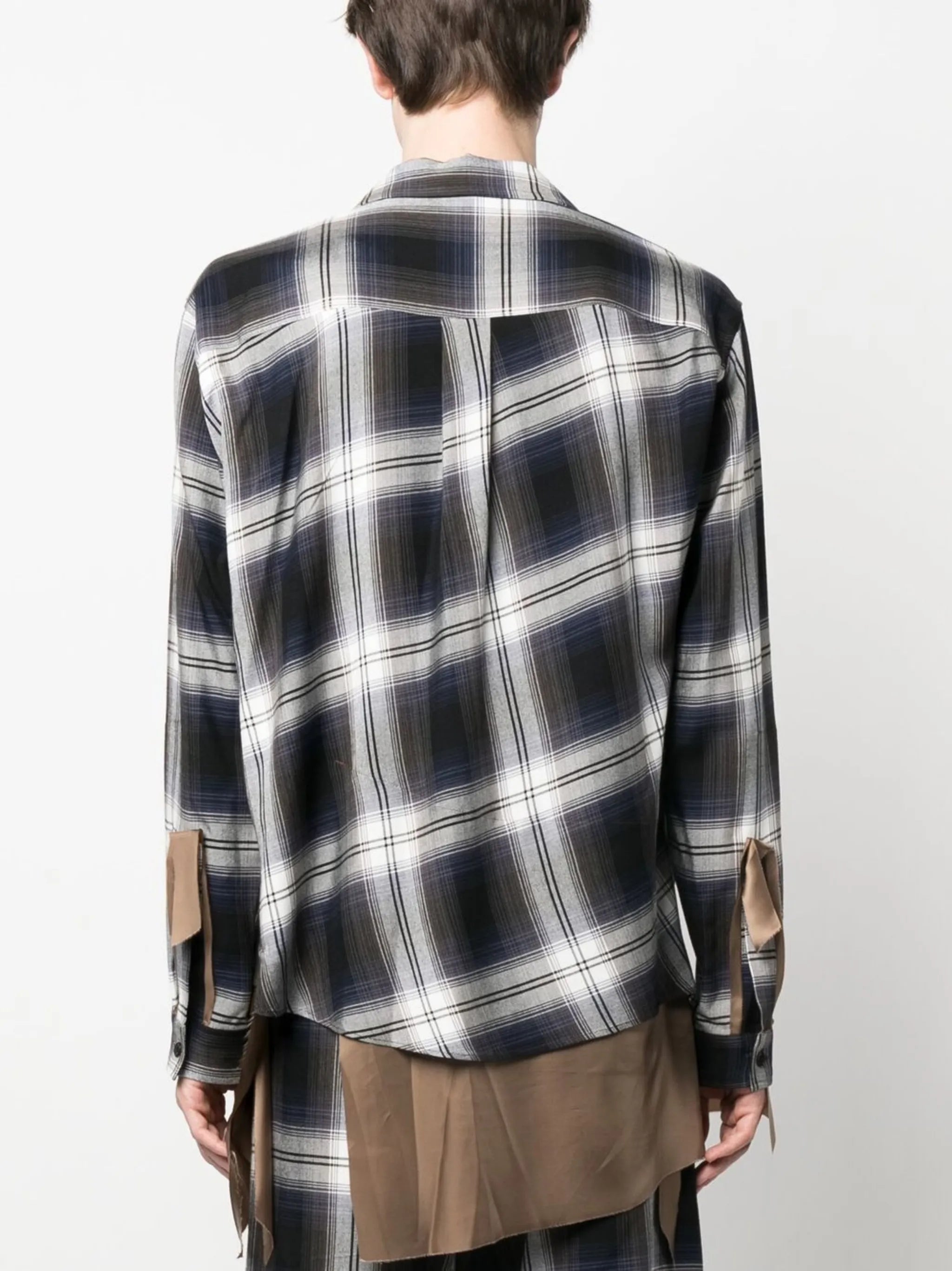 plaid button-up shirt