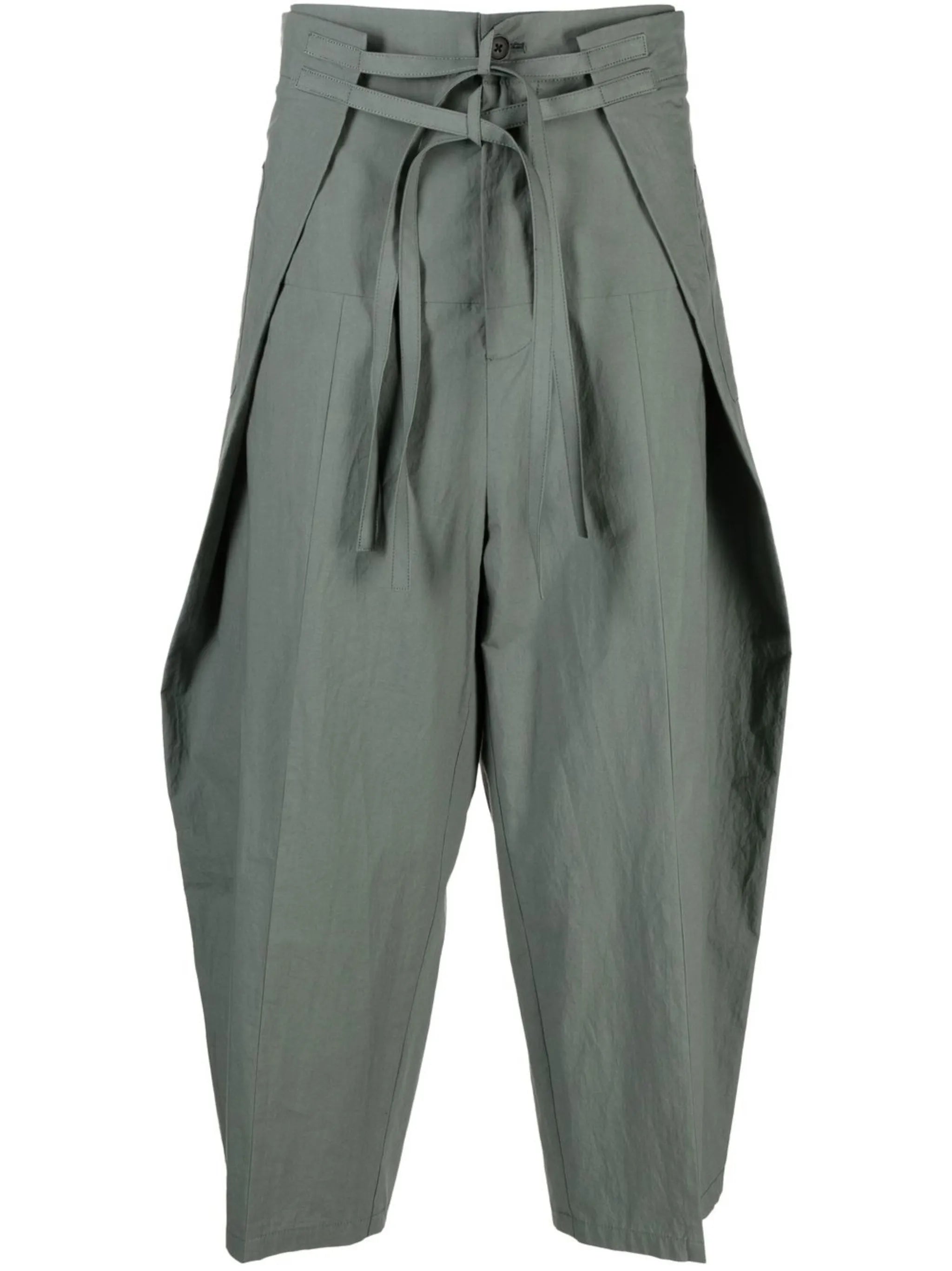wrap cotton pants