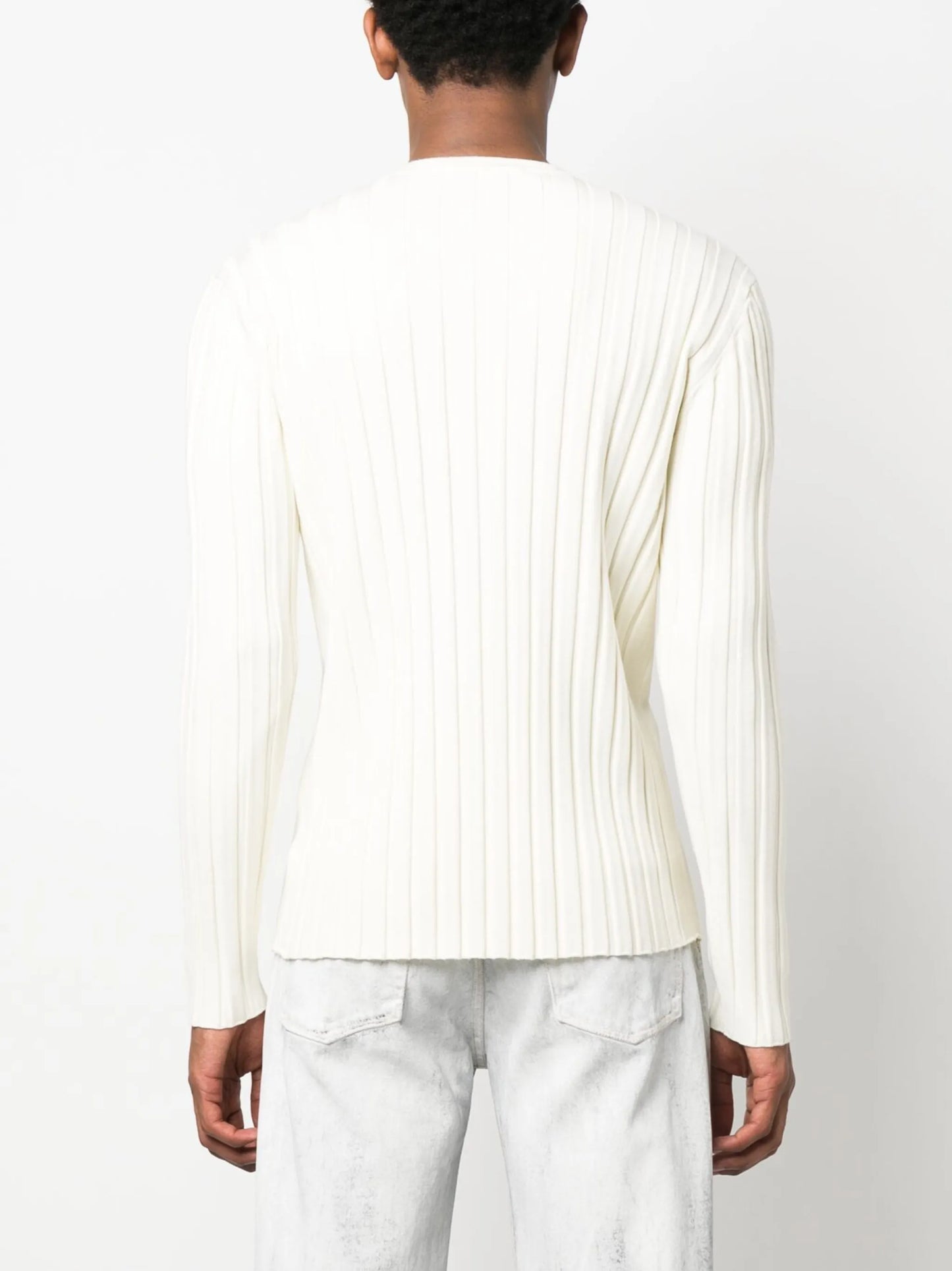 wide ribbed-knit jumper