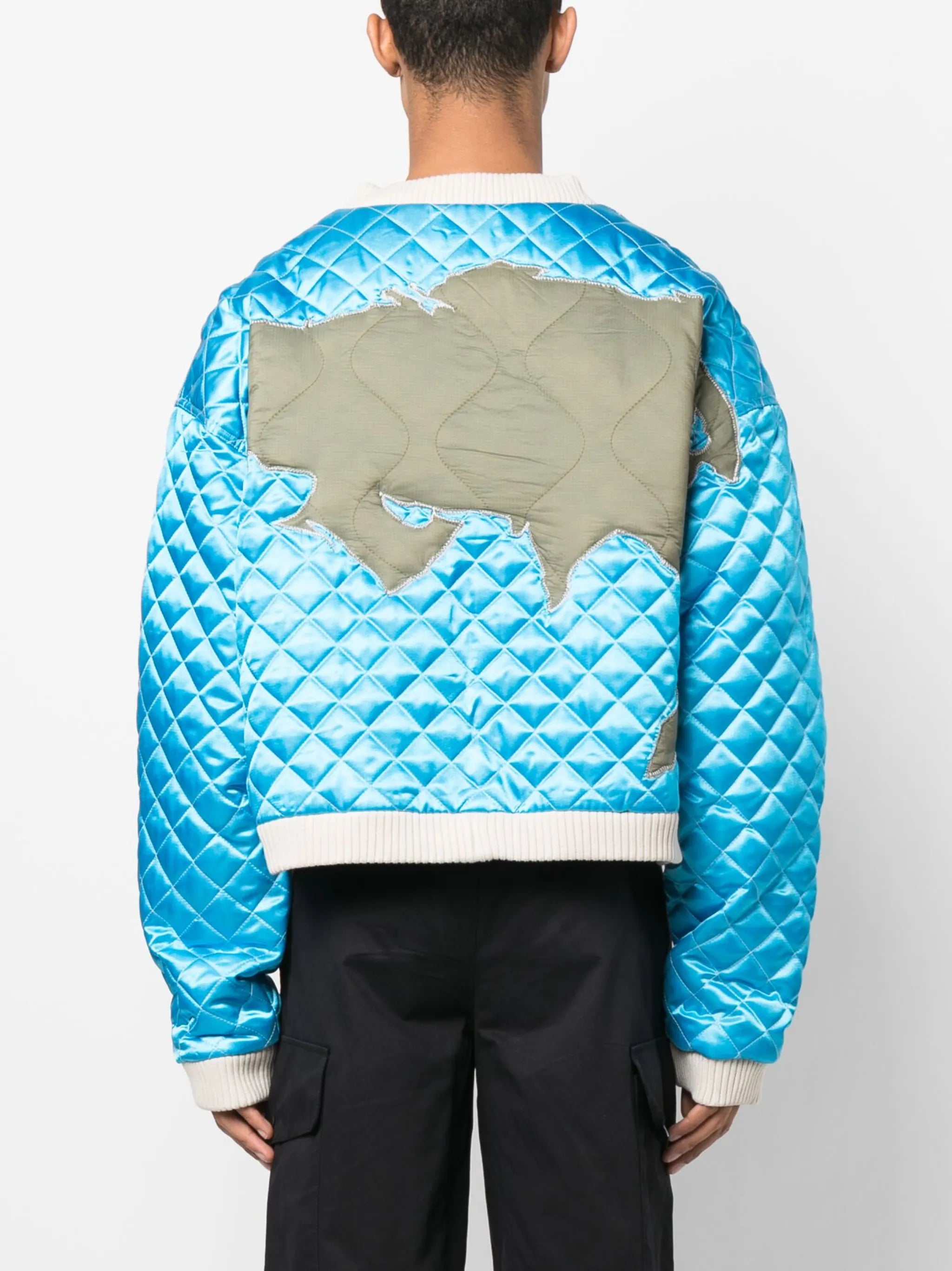Global Grid bomber jacket