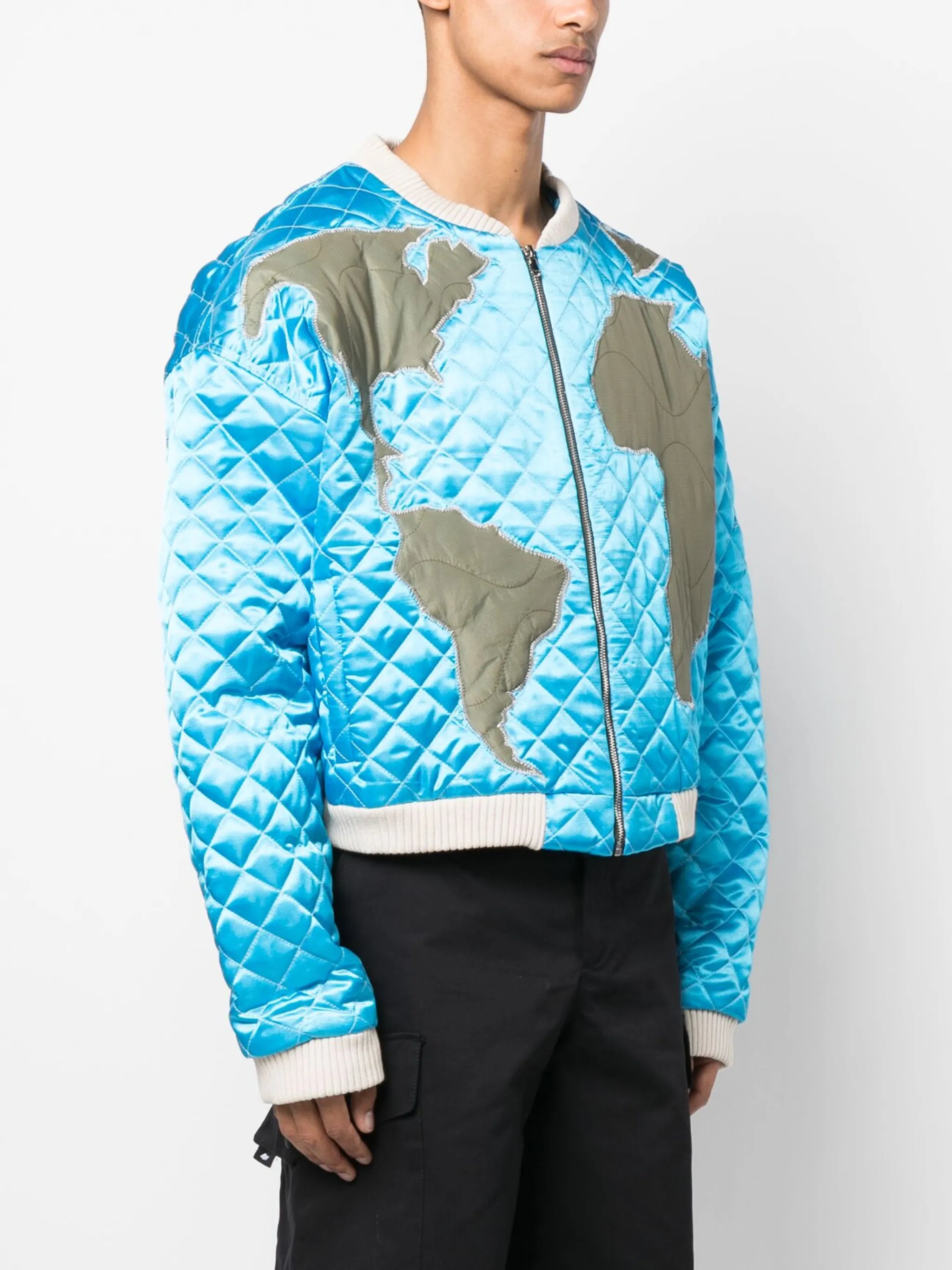 Global Grid bomber jacket