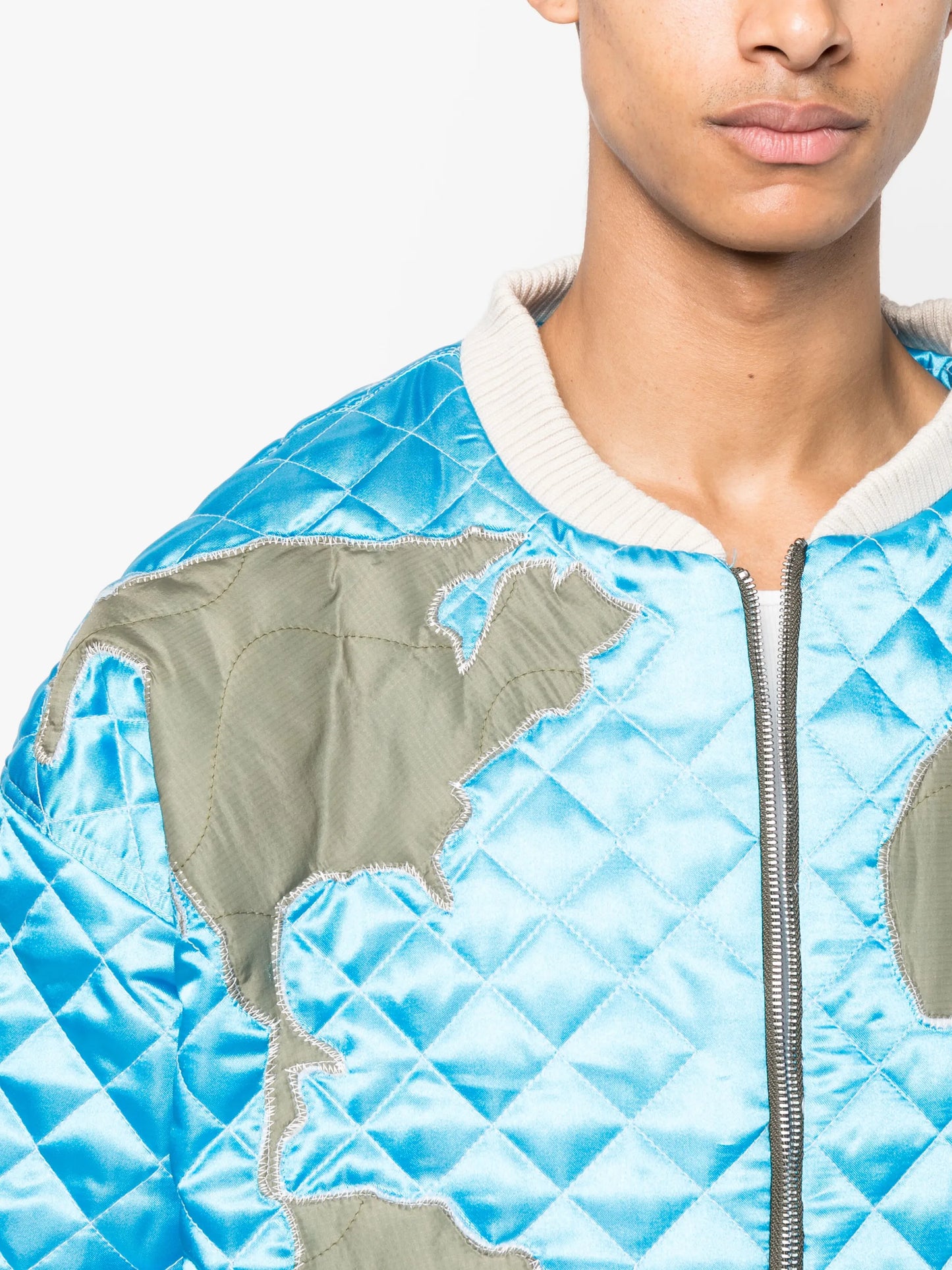 Global Grid bomber jacket