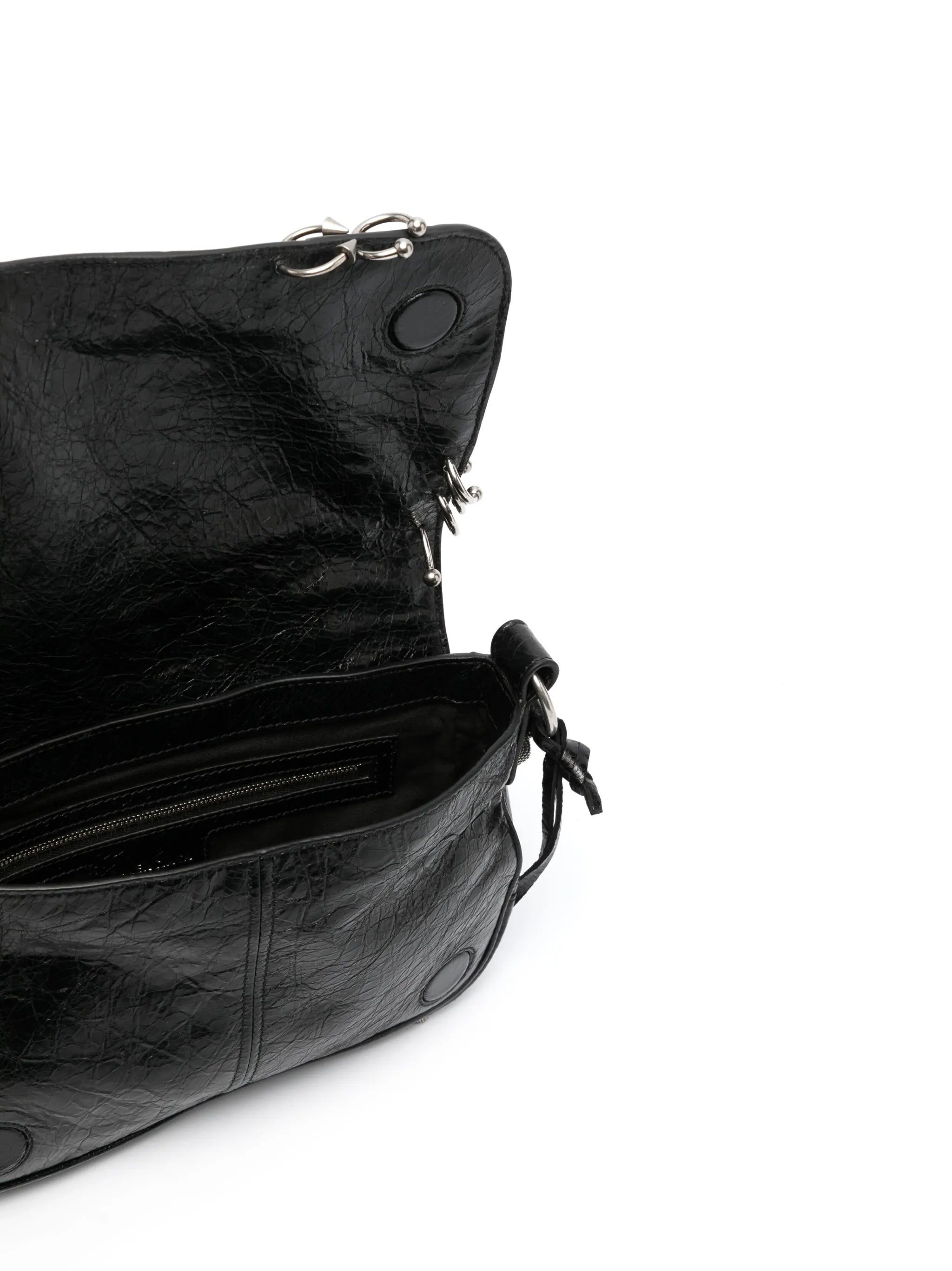 stud-embellished shoulder bag