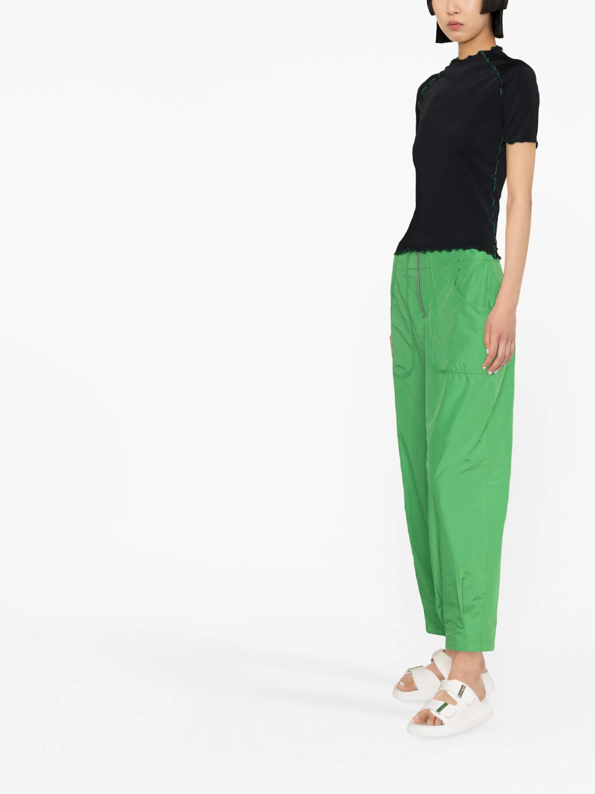 ruffle short-sleeve top